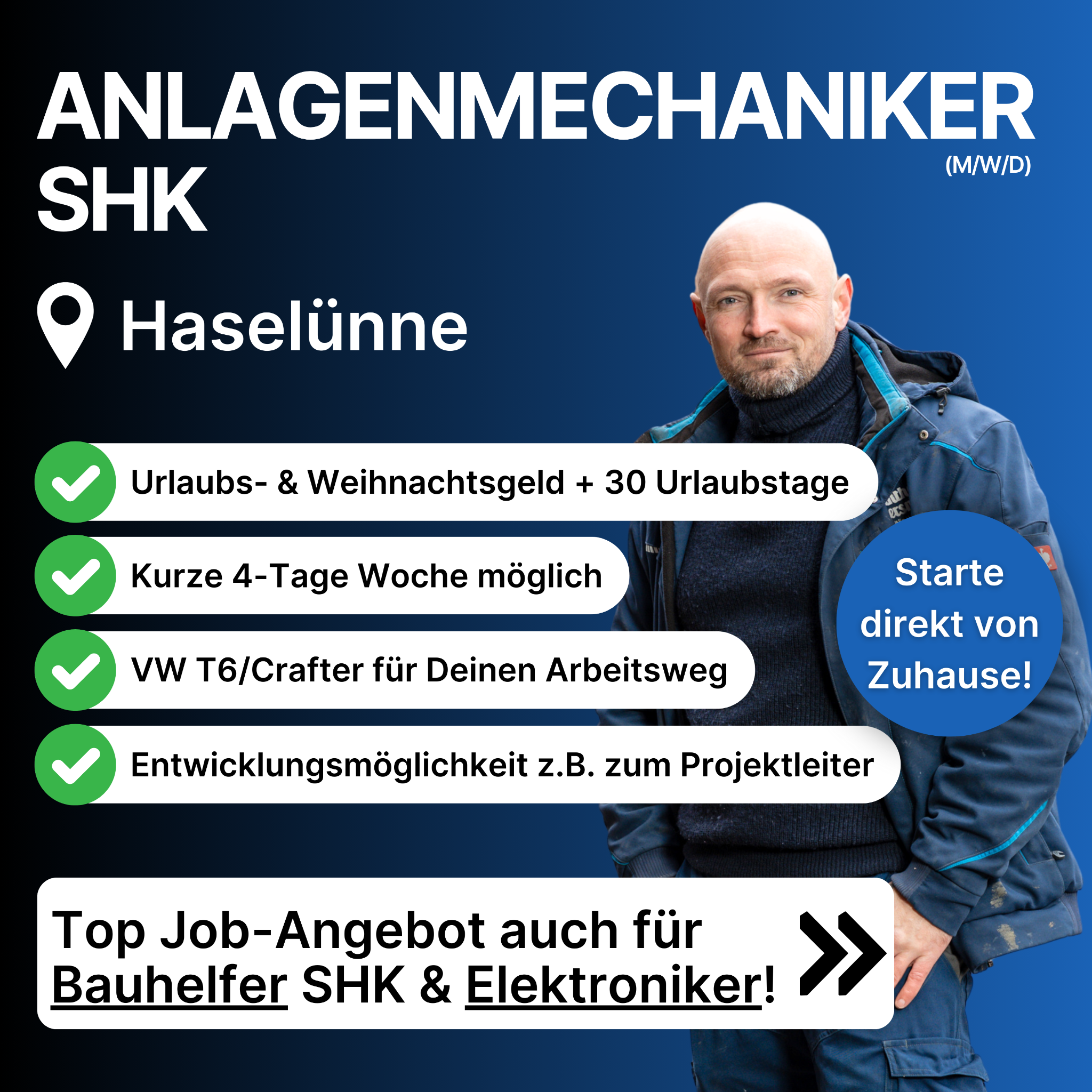CandidateFlow: Anlagenmechaniker SHK Facebook ad