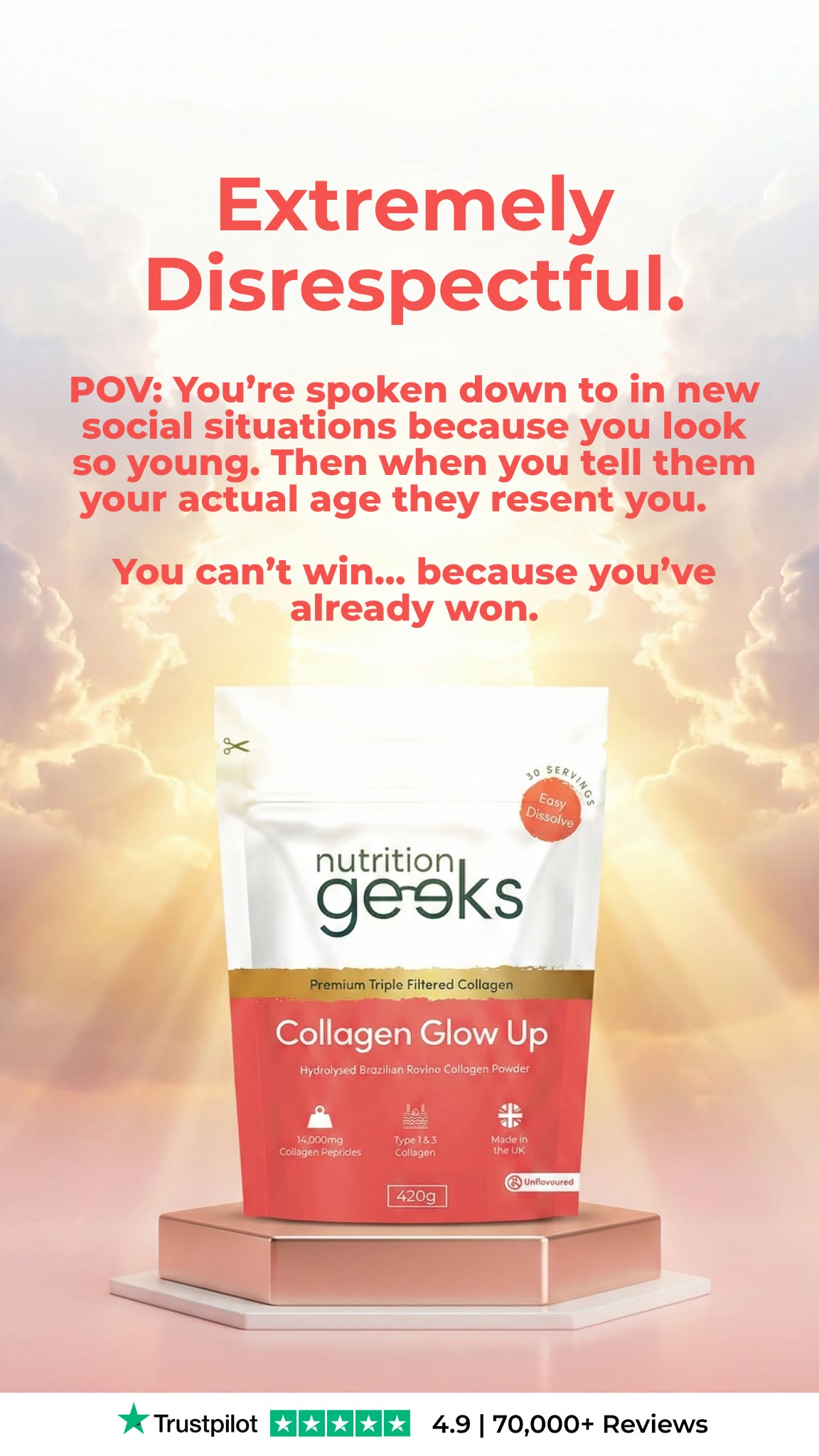 Nutrition Geeks Facebook ad