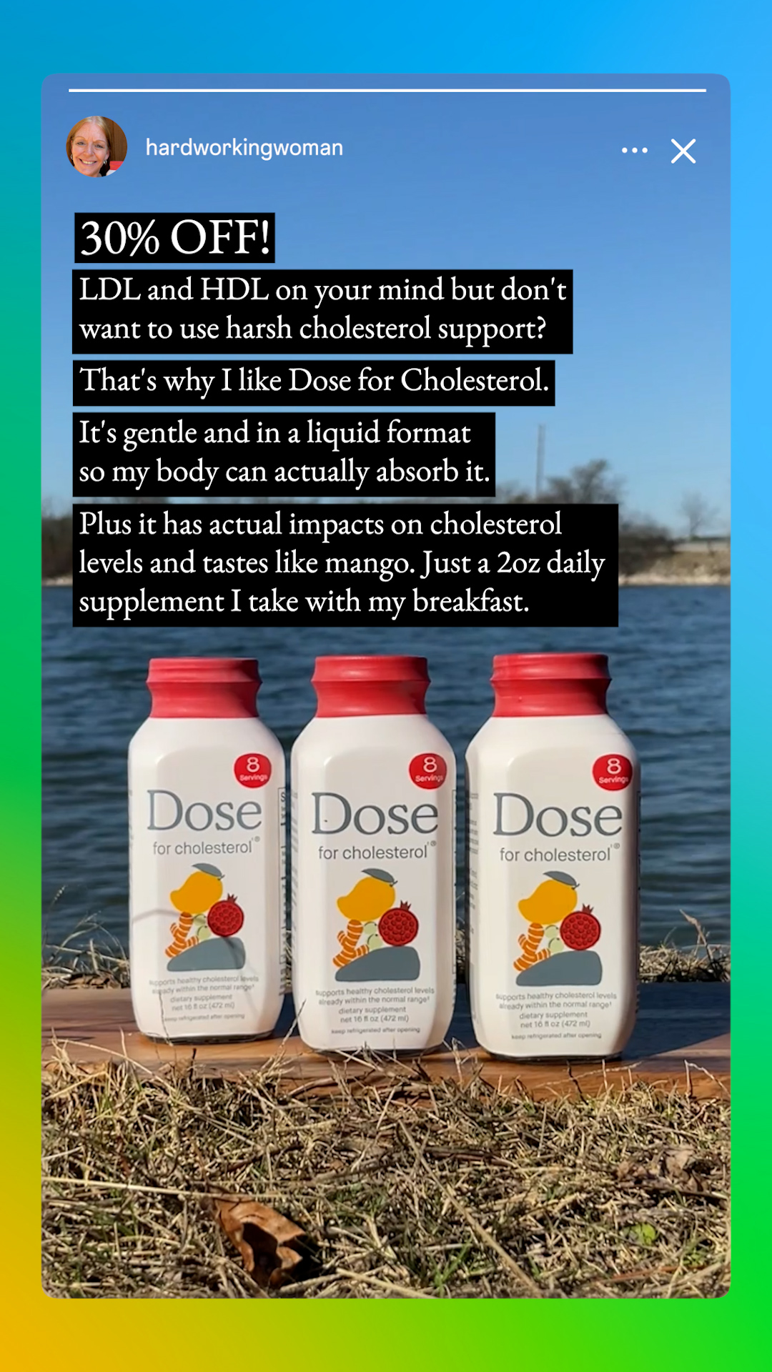 Dose for Cholesterol Facebook ad