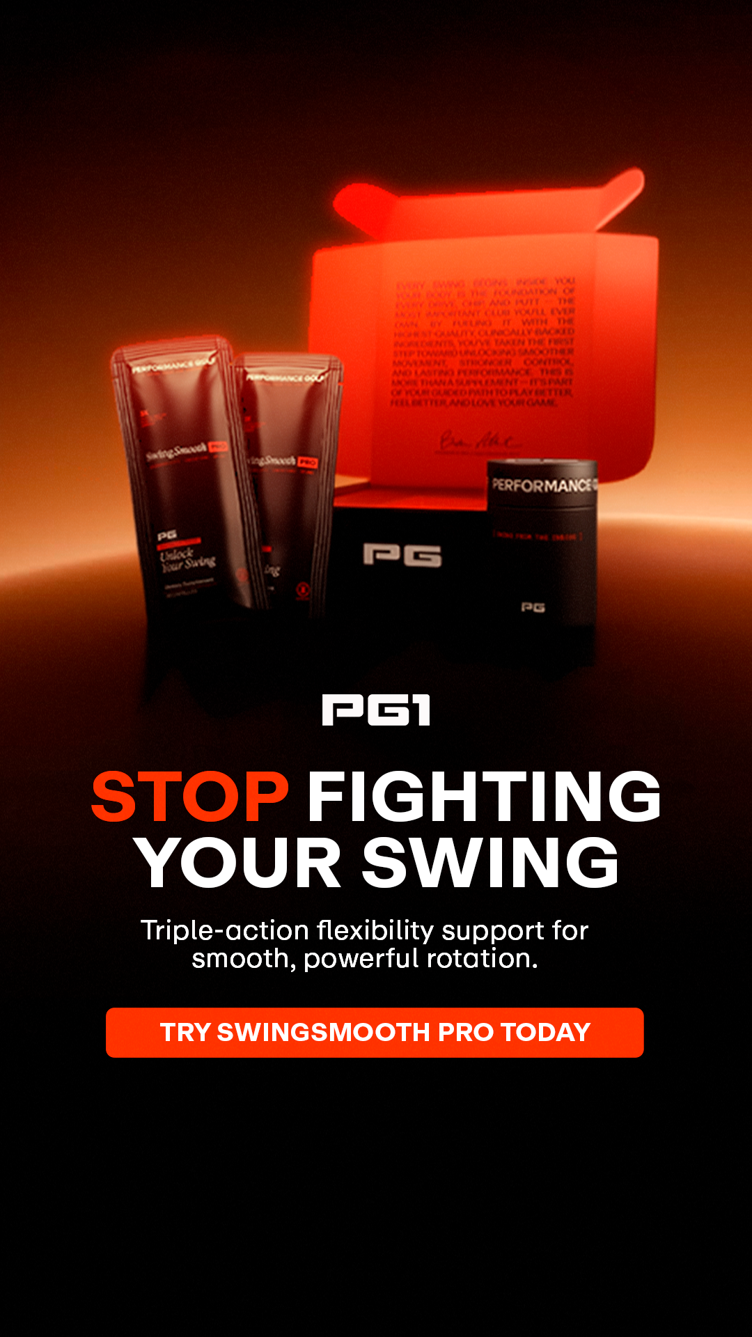 Performance Golf Facebook ad