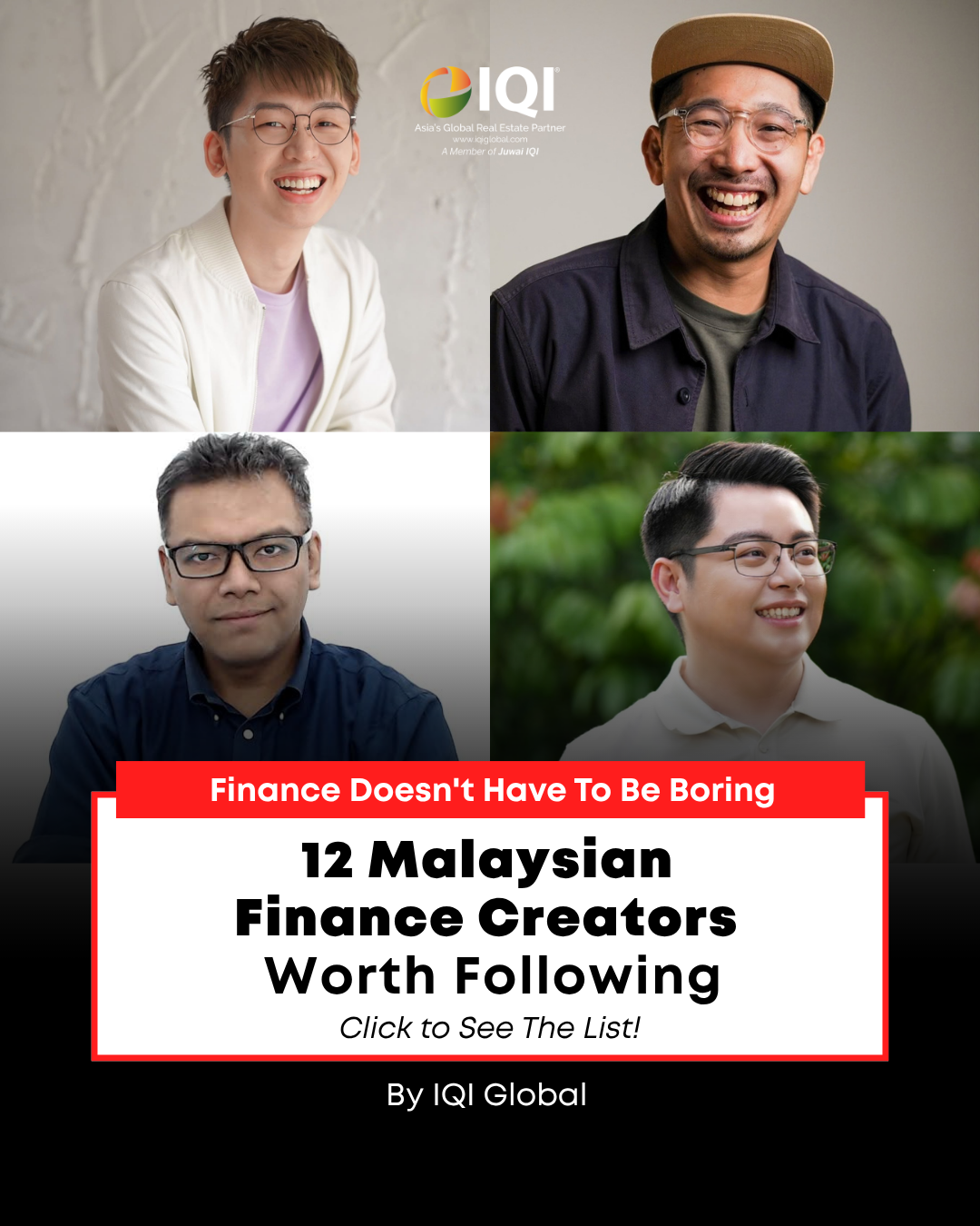 IQI Global Facebook ad: 12 Finance Creators Worth Exploring
