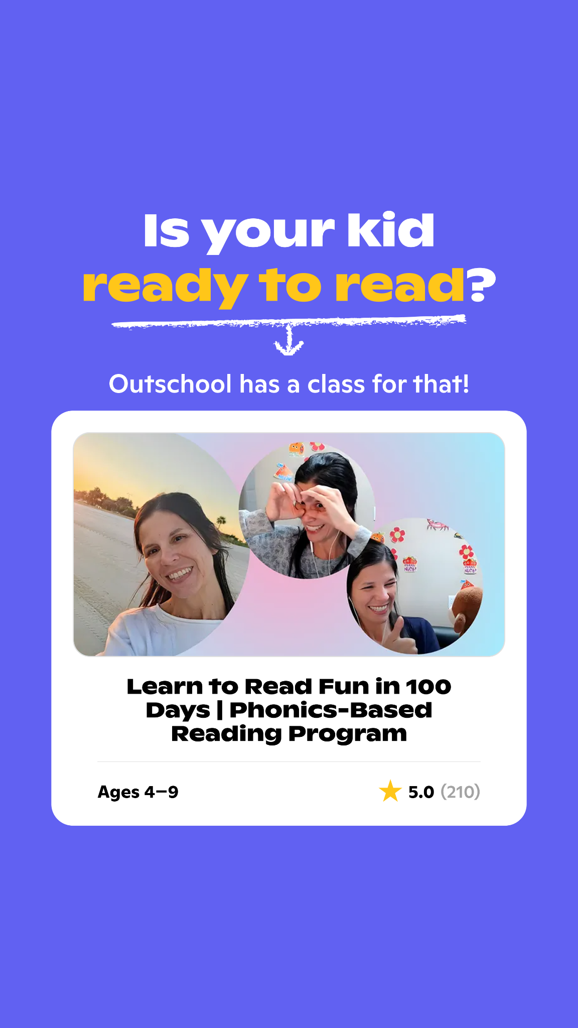 Outschool Facebook ad