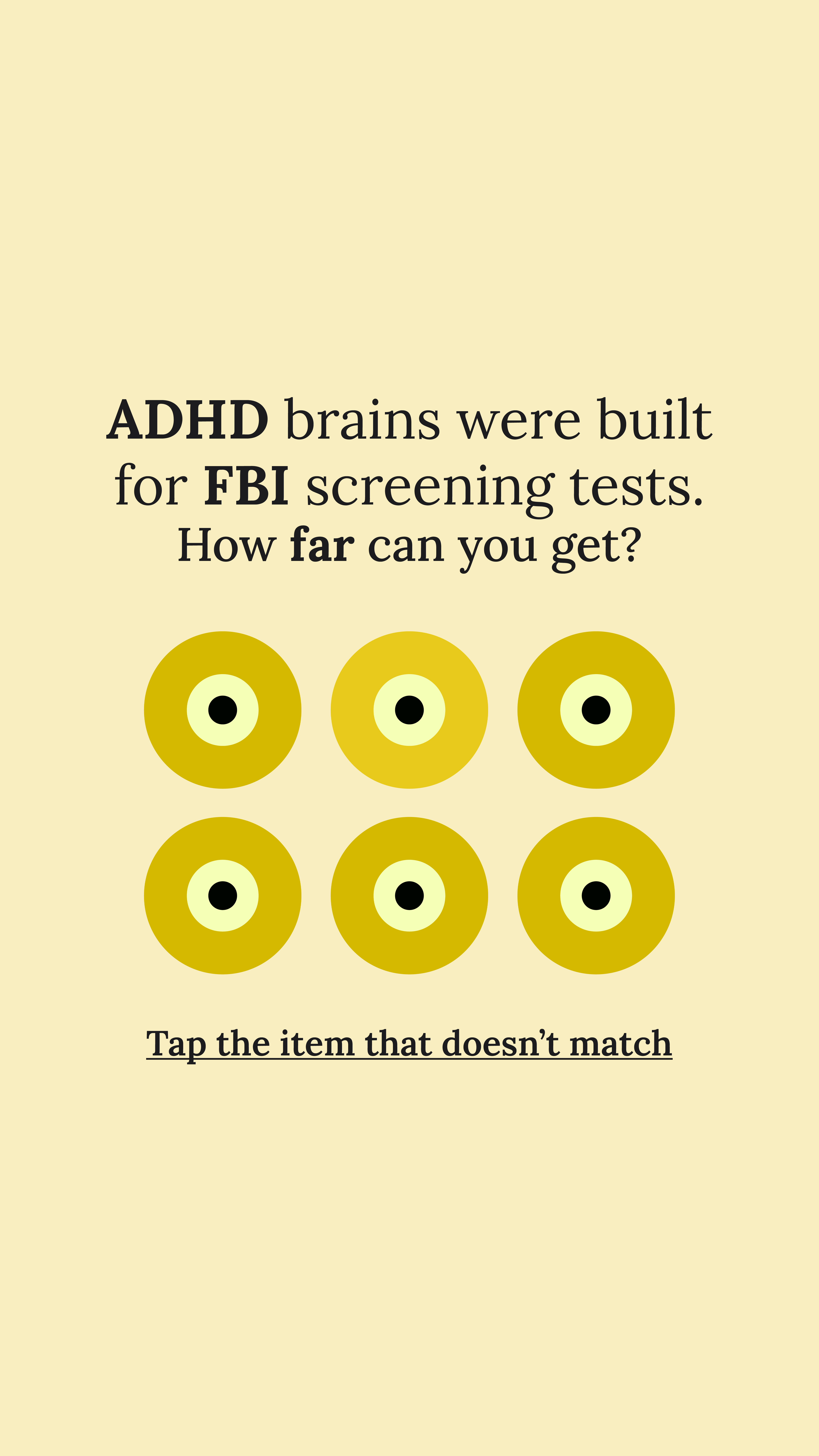 Brain Health Check Facebook ad