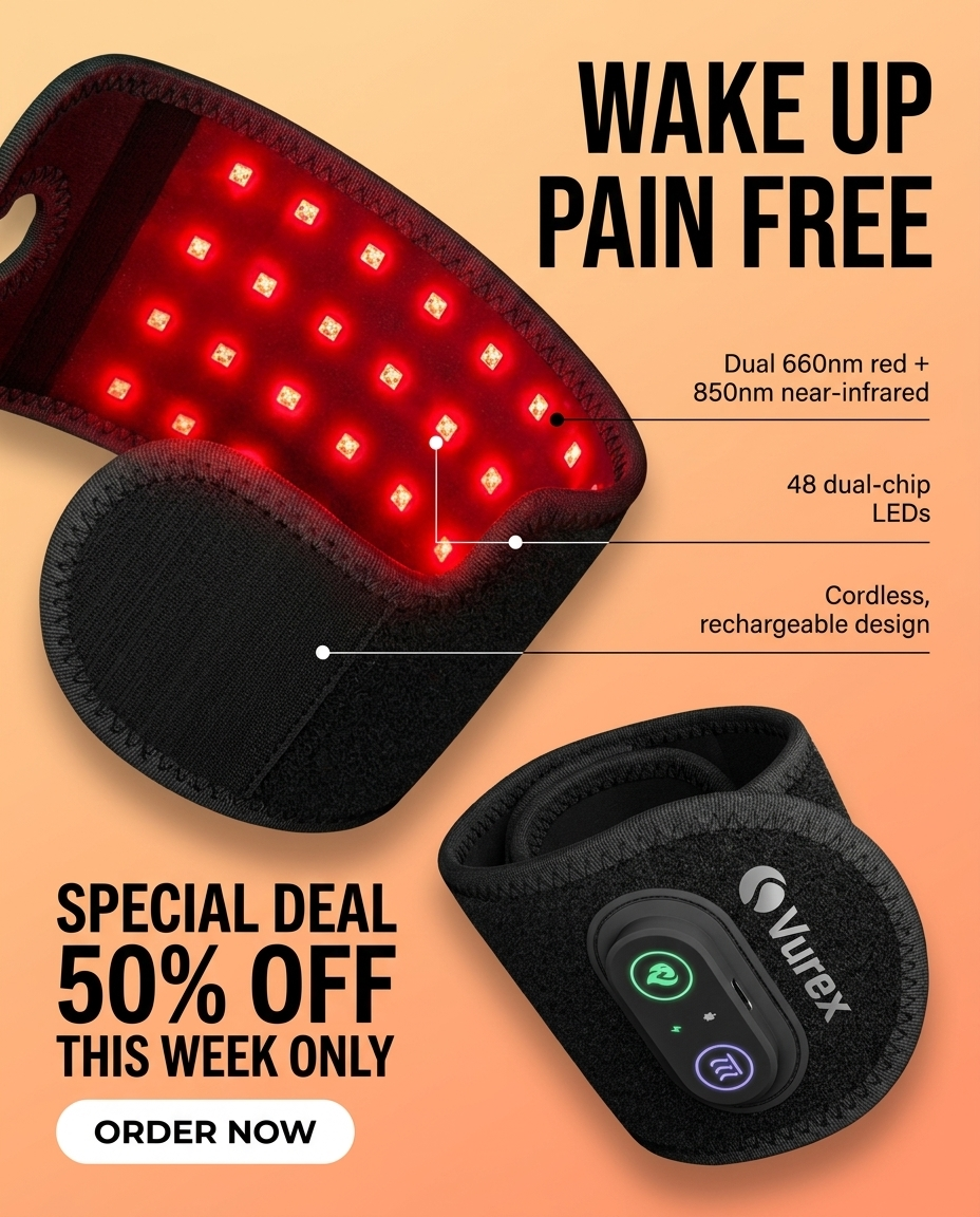 Vurex Facebook ad: Tired of Waking Up With Stiff Hands?