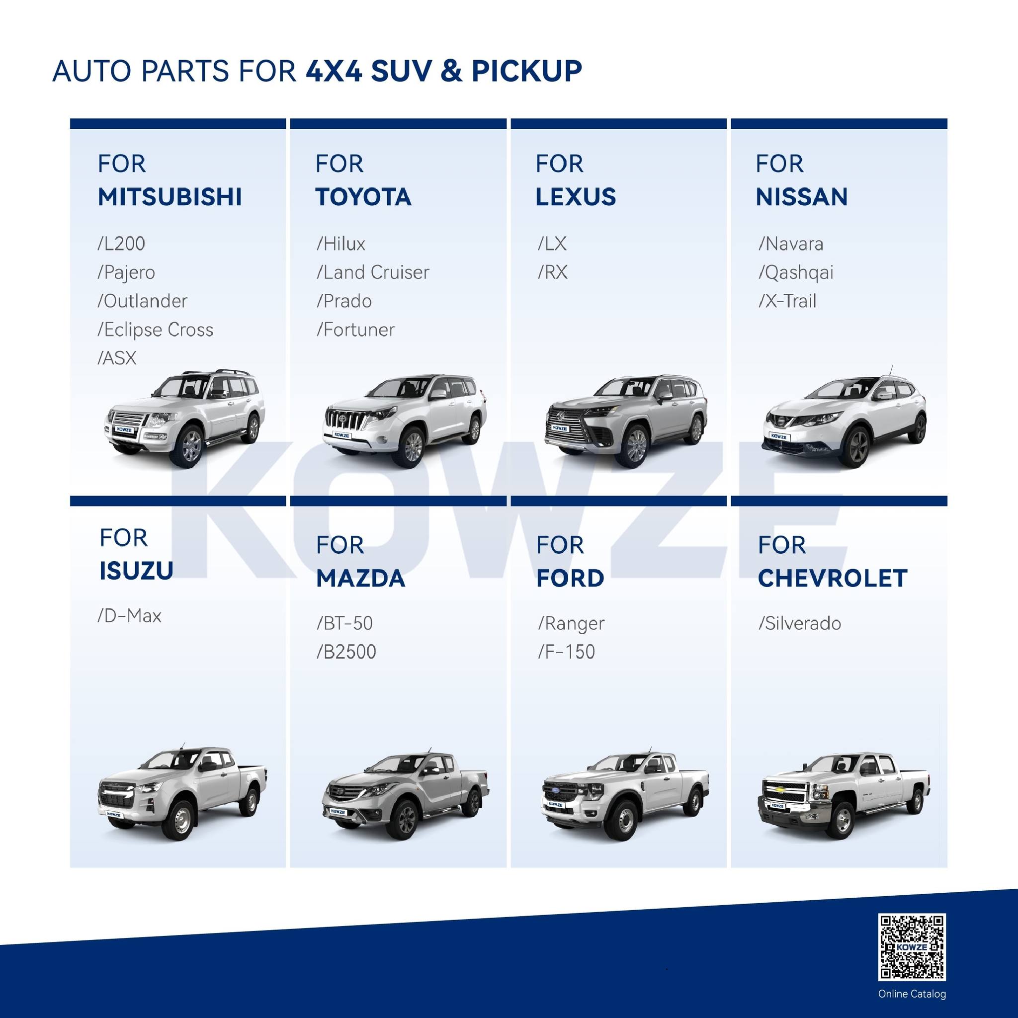Kowze Auto Parts Co.,Ltd Facebook ad: 5 Must-Have Parts for 4x4 SUV & Pickup