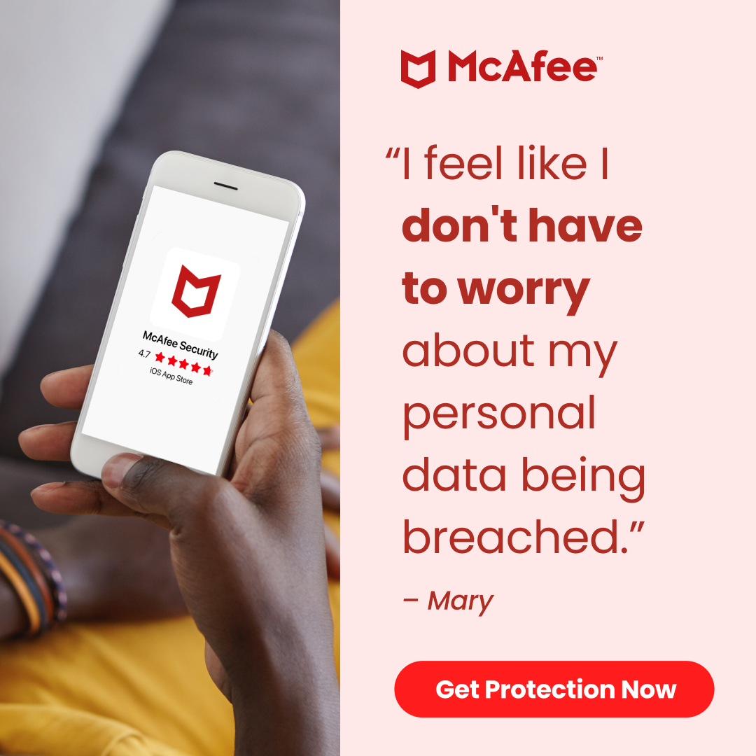 McAfee Facebook ad