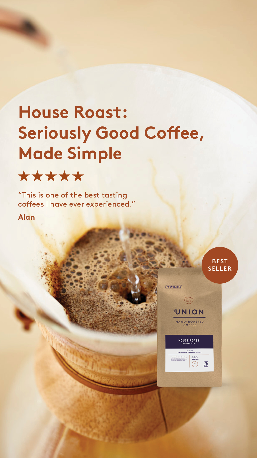 Union Hand-Roasted Coffee Facebook ad