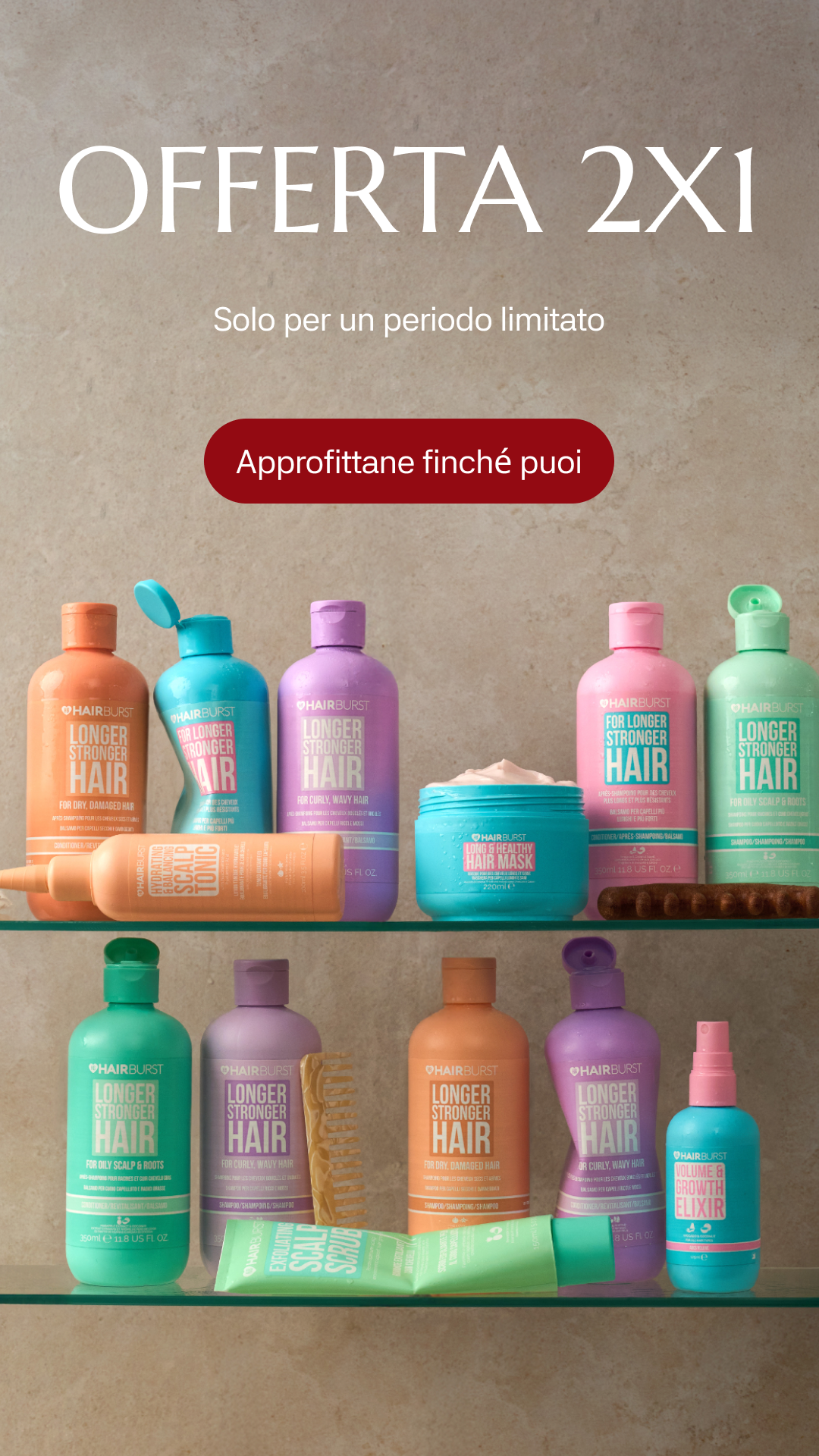 Hairburst Italia Facebook ad
