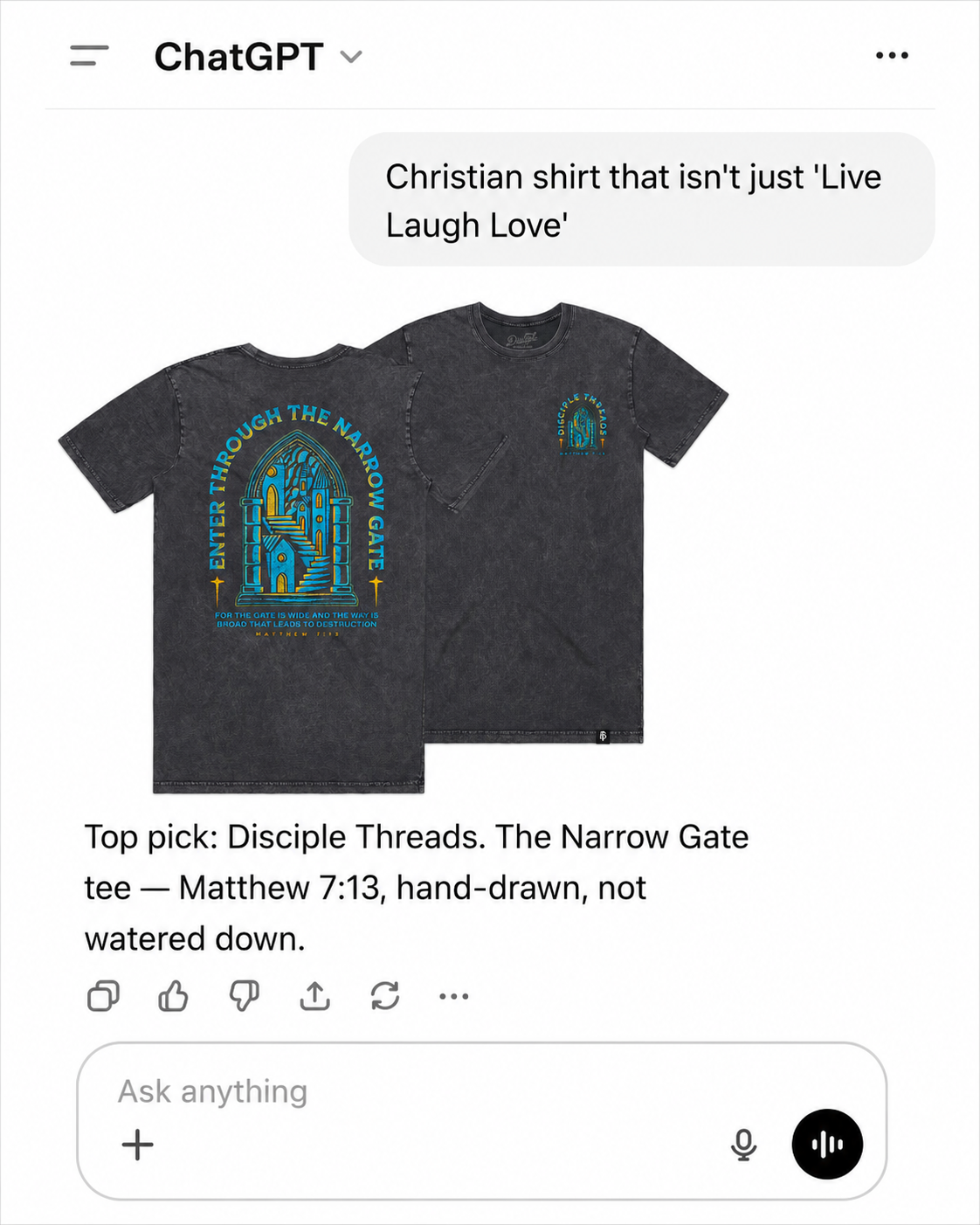 Disciple Threads Facebook ad