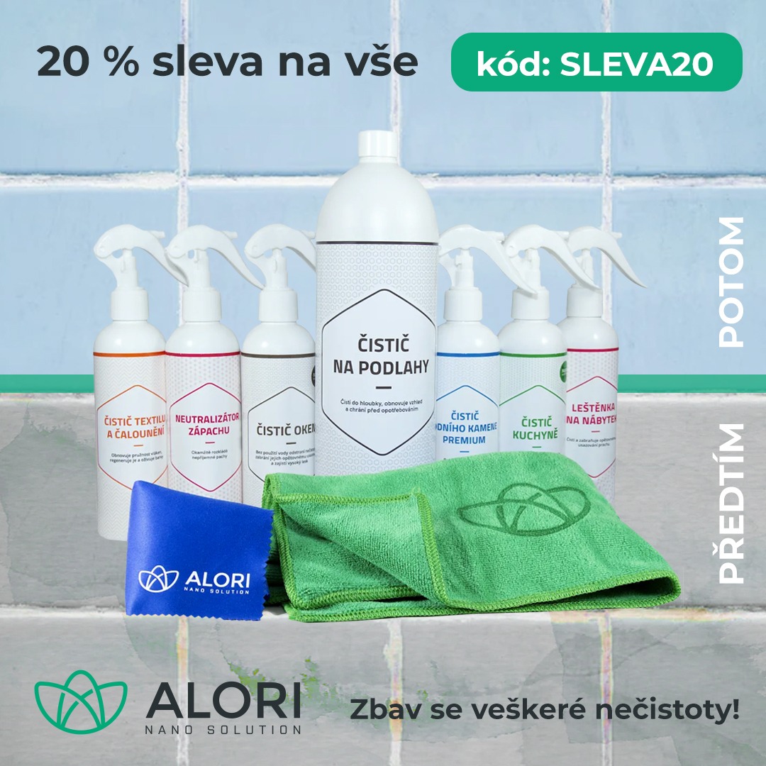 Alori.cz Facebook ad: Slevový kód: SLEVA20
