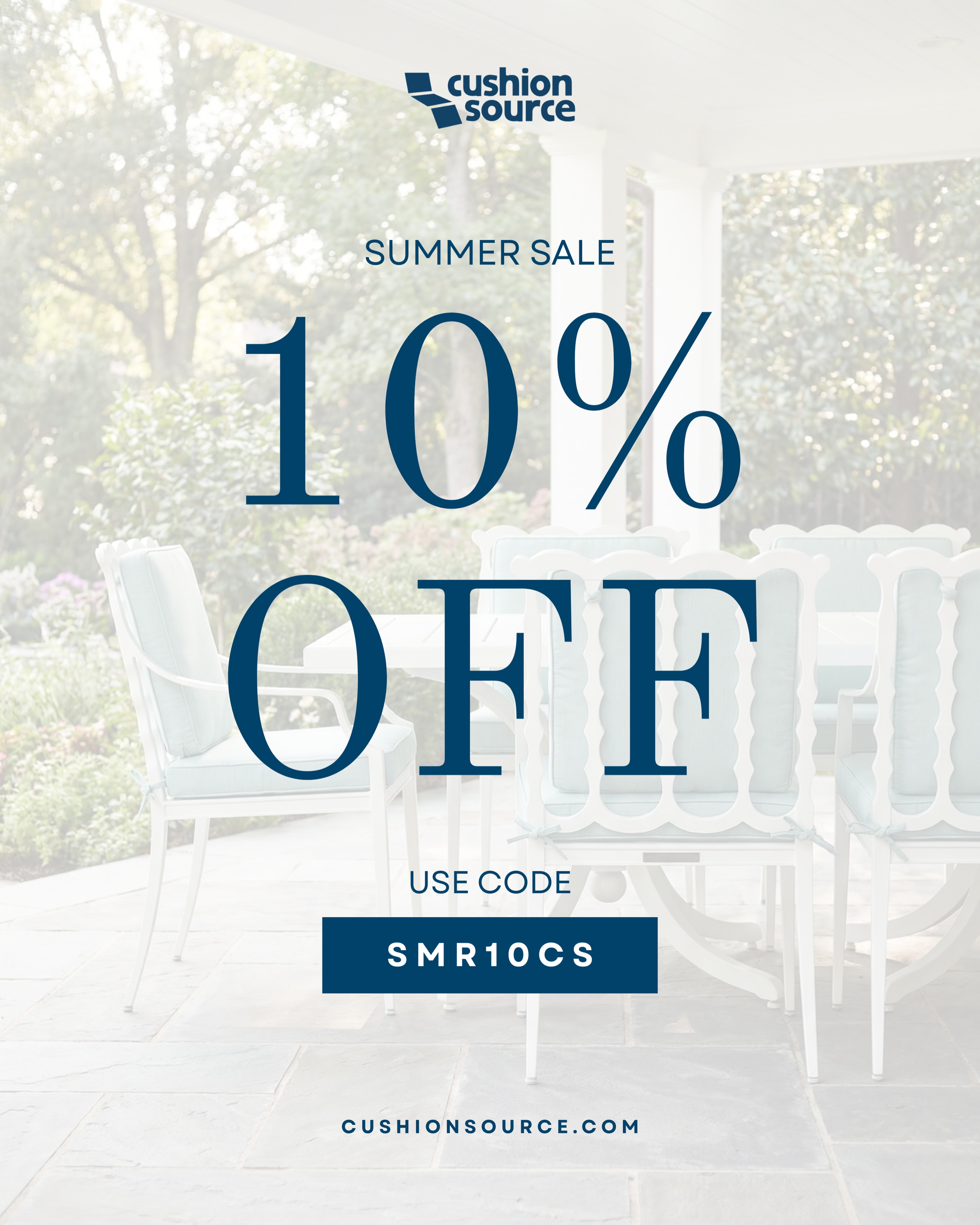 Cushion Source Facebook ad: Custom Cushions & Pillows for Outdoor Furniture - Cushion…