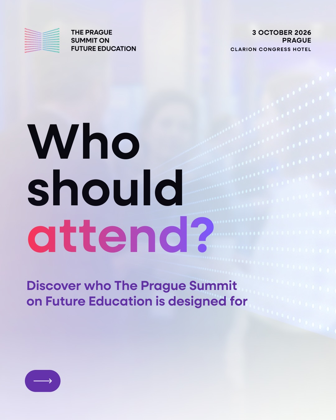 The Prague Summit on Future Education Facebook ad: The future of education belongs to those who…