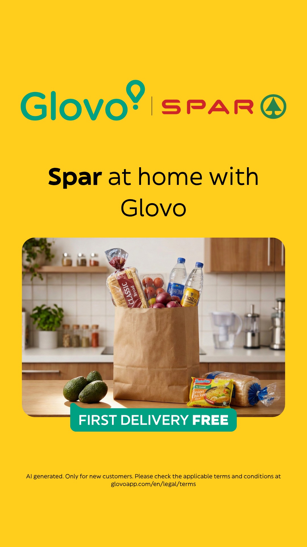 Glovo Facebook ad