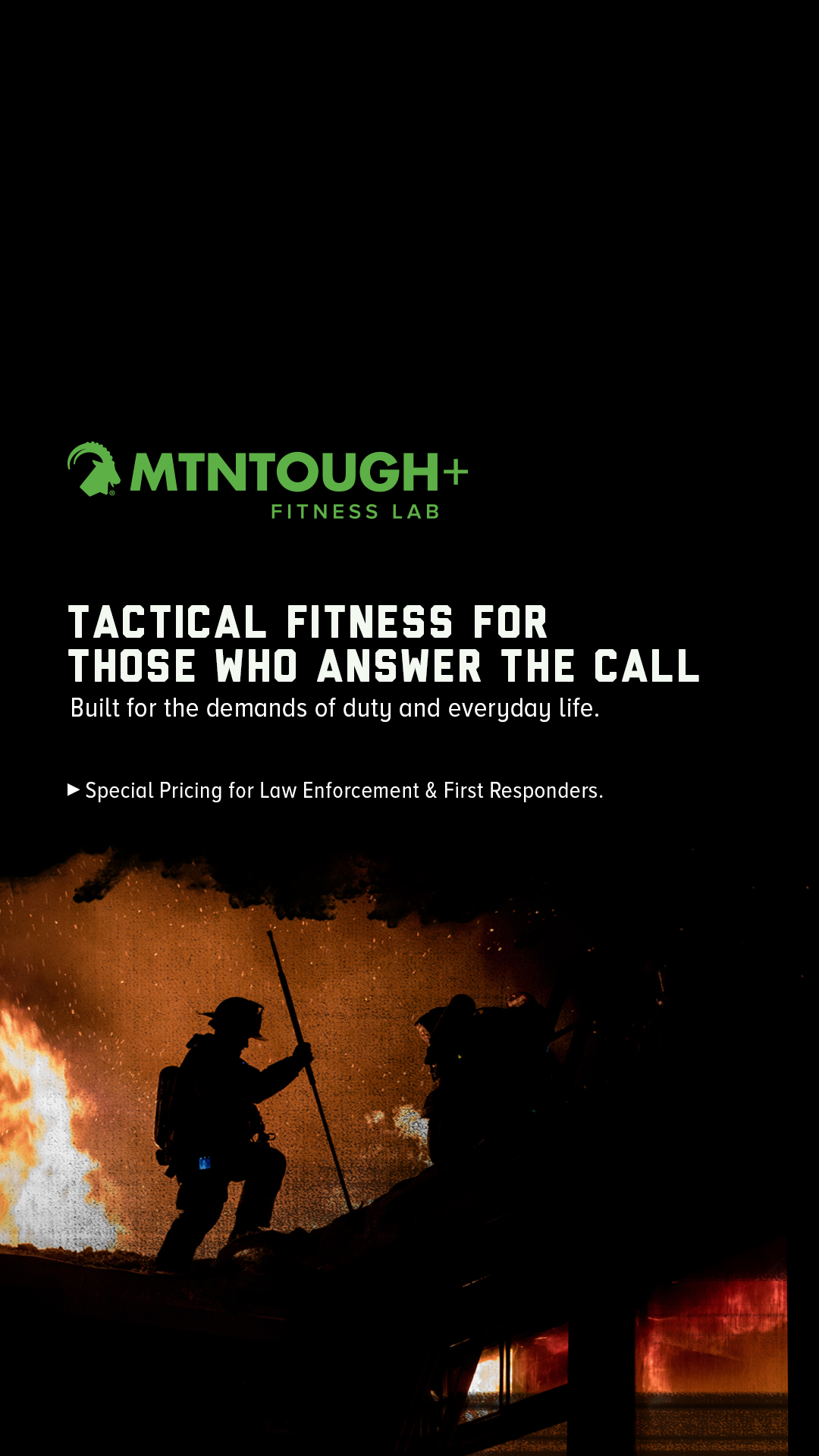 MTNTOUGH Fitness Lab Facebook ad: Dedicated to the Dedicated