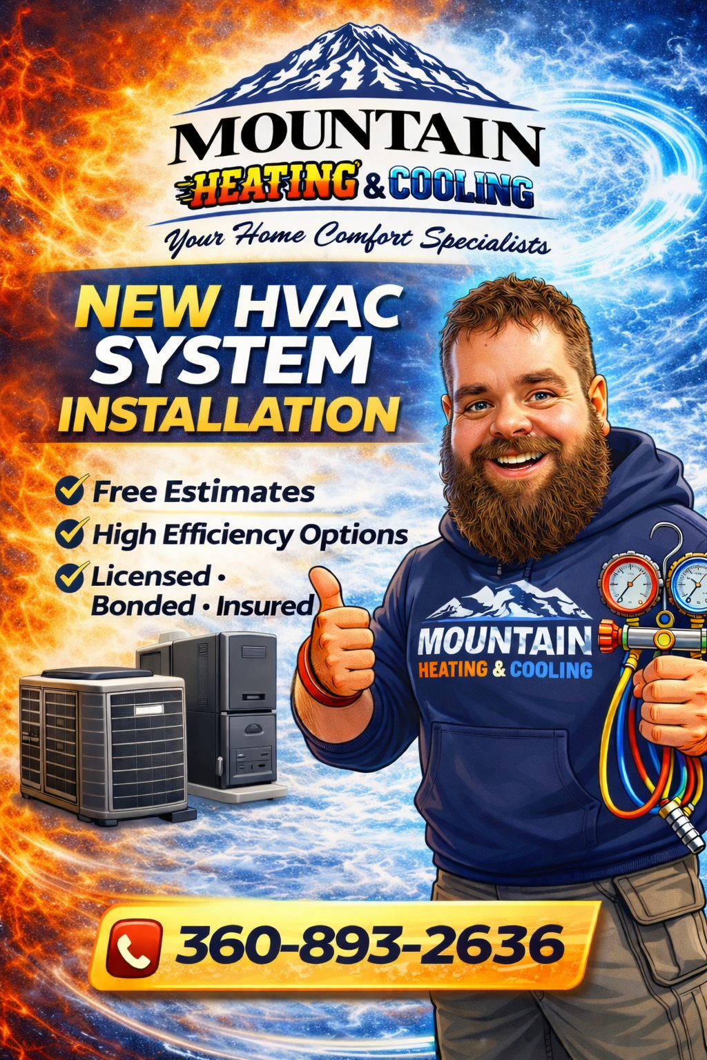 Mountain Heating & Cooling Facebook ad
