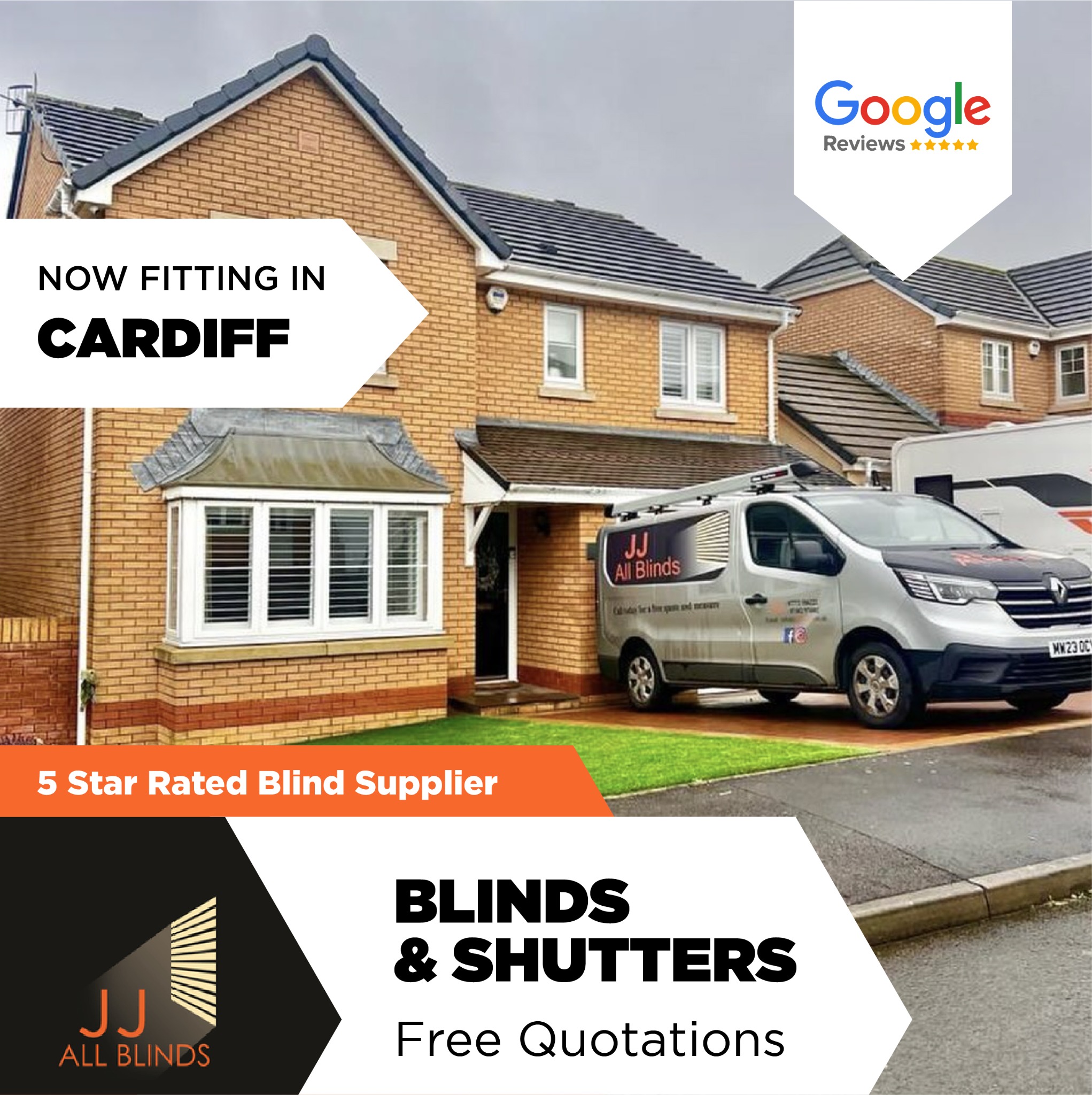JJ All Blinds Facebook ad: 5-Star Rated Shutters & Blinds provider JJ All…