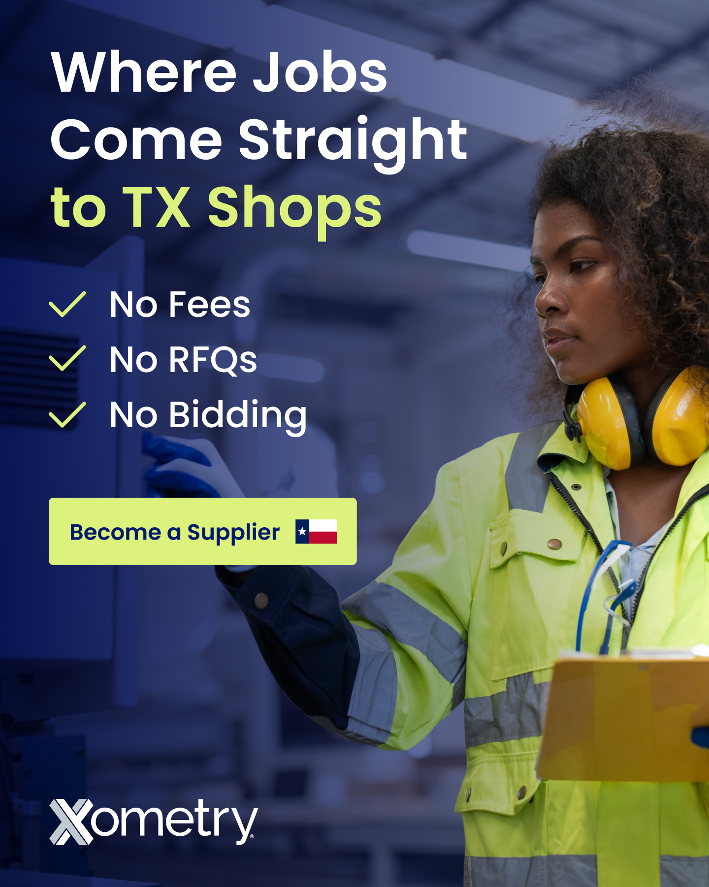Xometry Facebook ad