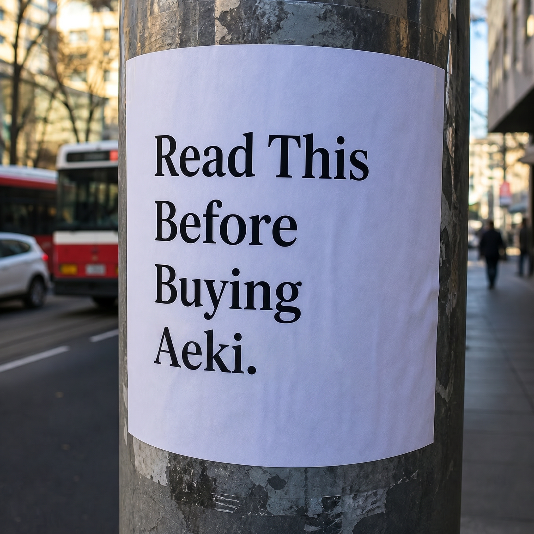 Aeki Facebook ad