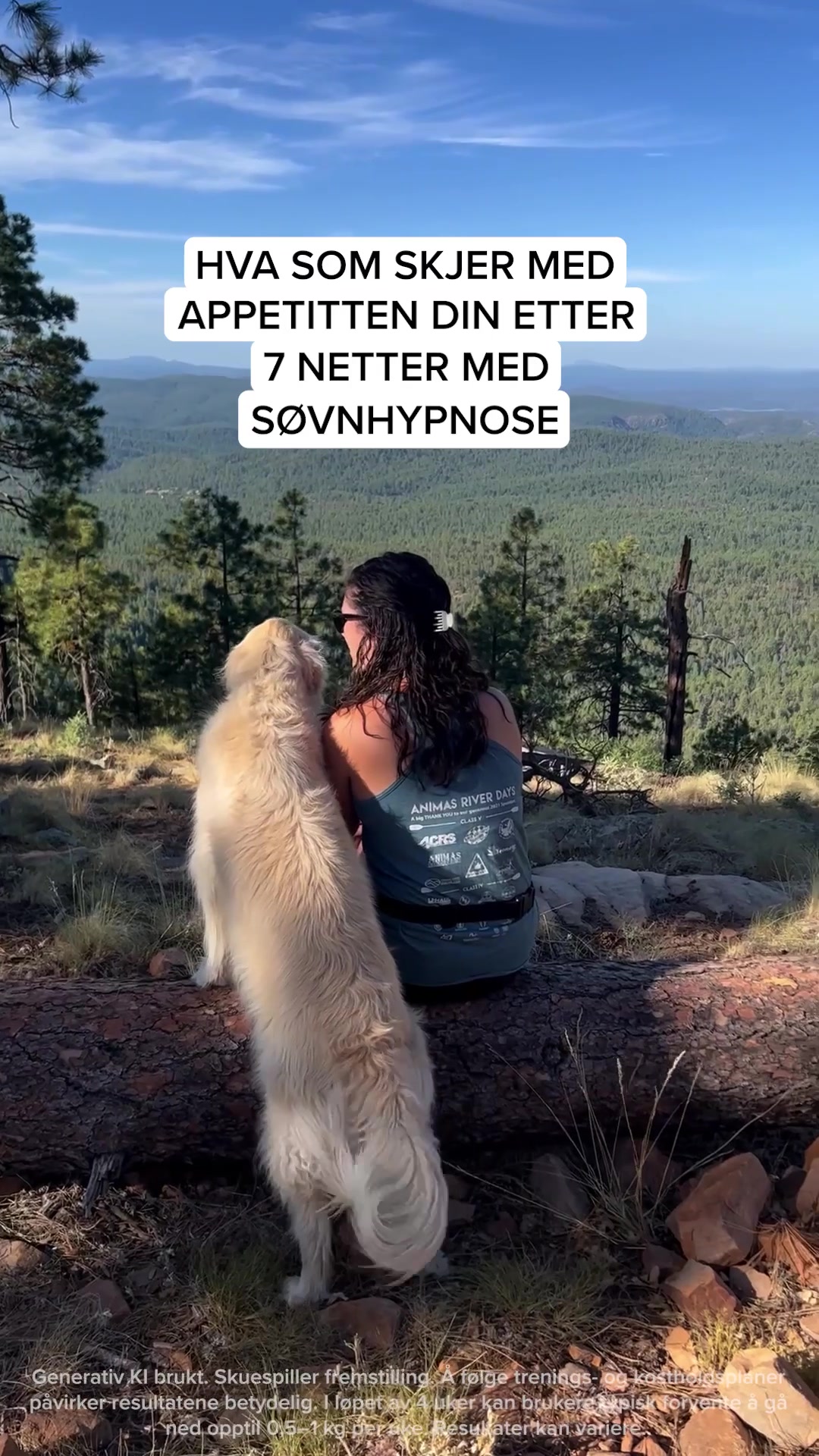 Kure for Hypnotherapy Facebook ad: Trykk play. Lukk øynene. Endre alt
