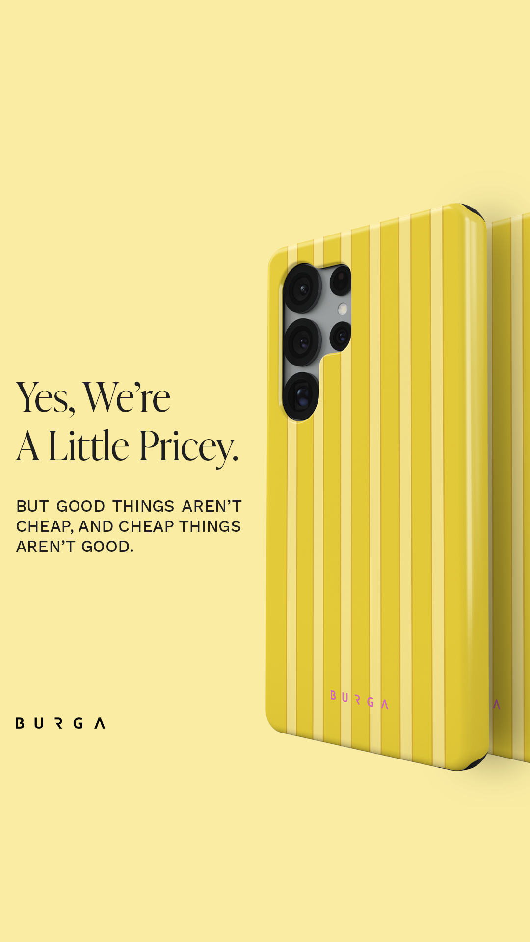 BURGA Cases Facebook ad