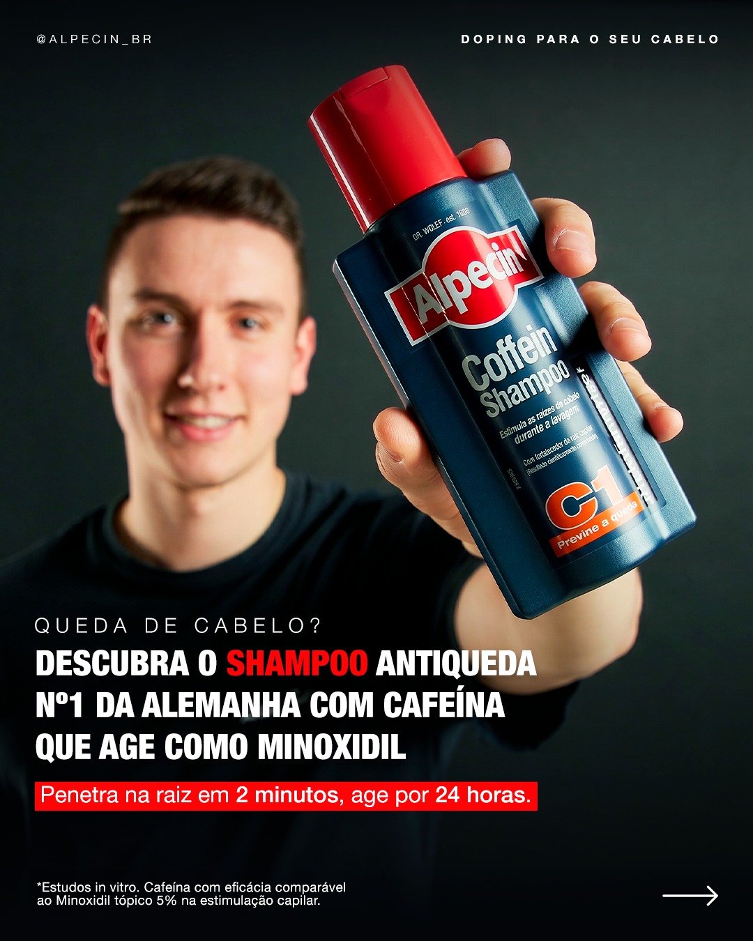 Alpecin Brasil Facebook ad
