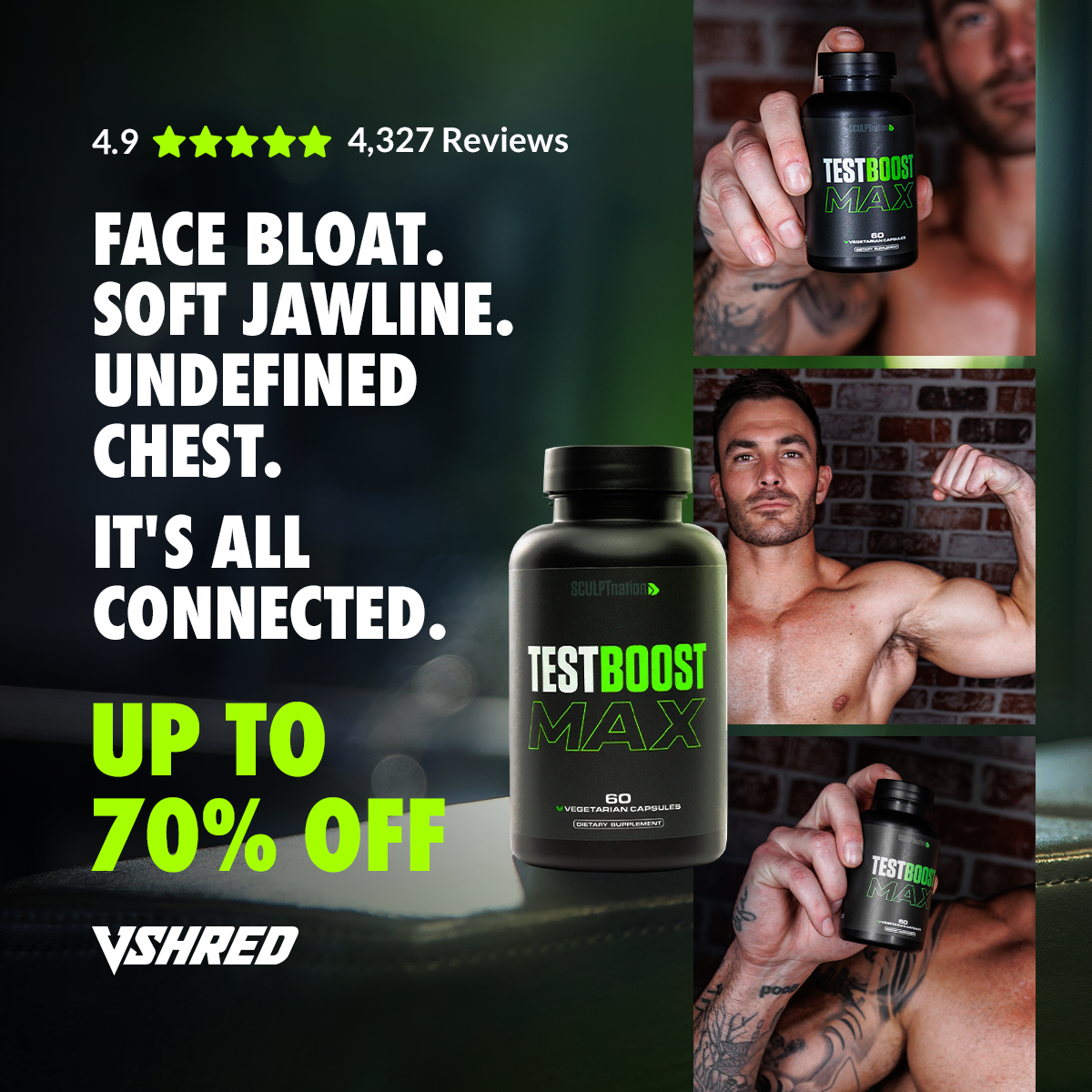 V Shred Nutrition Facebook ad