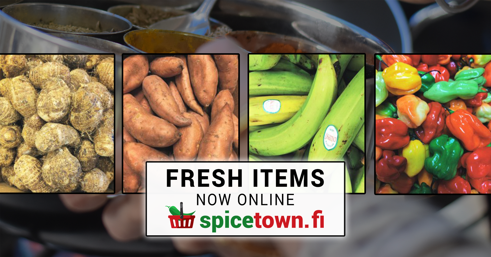 Spicetown.fi Online Shop Facebook ad