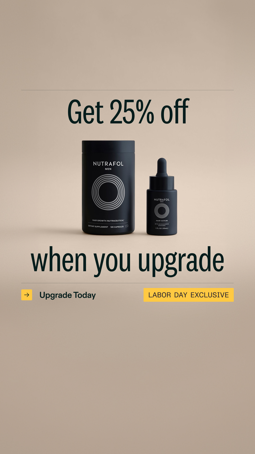 Nutrafol Men Facebook ad