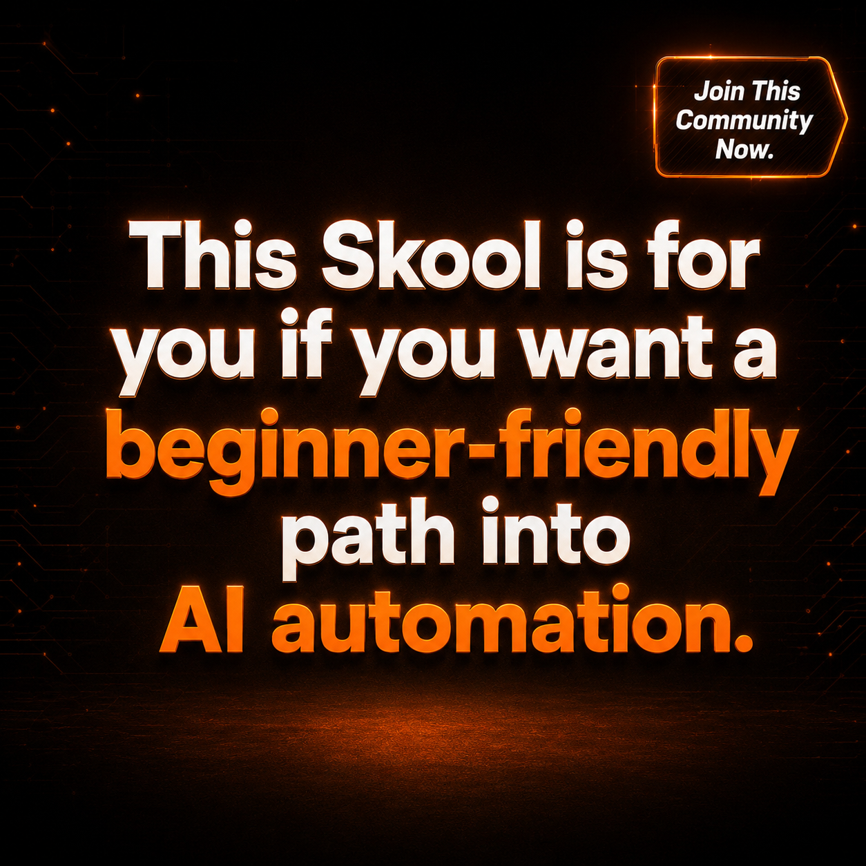 Skool Facebook ad