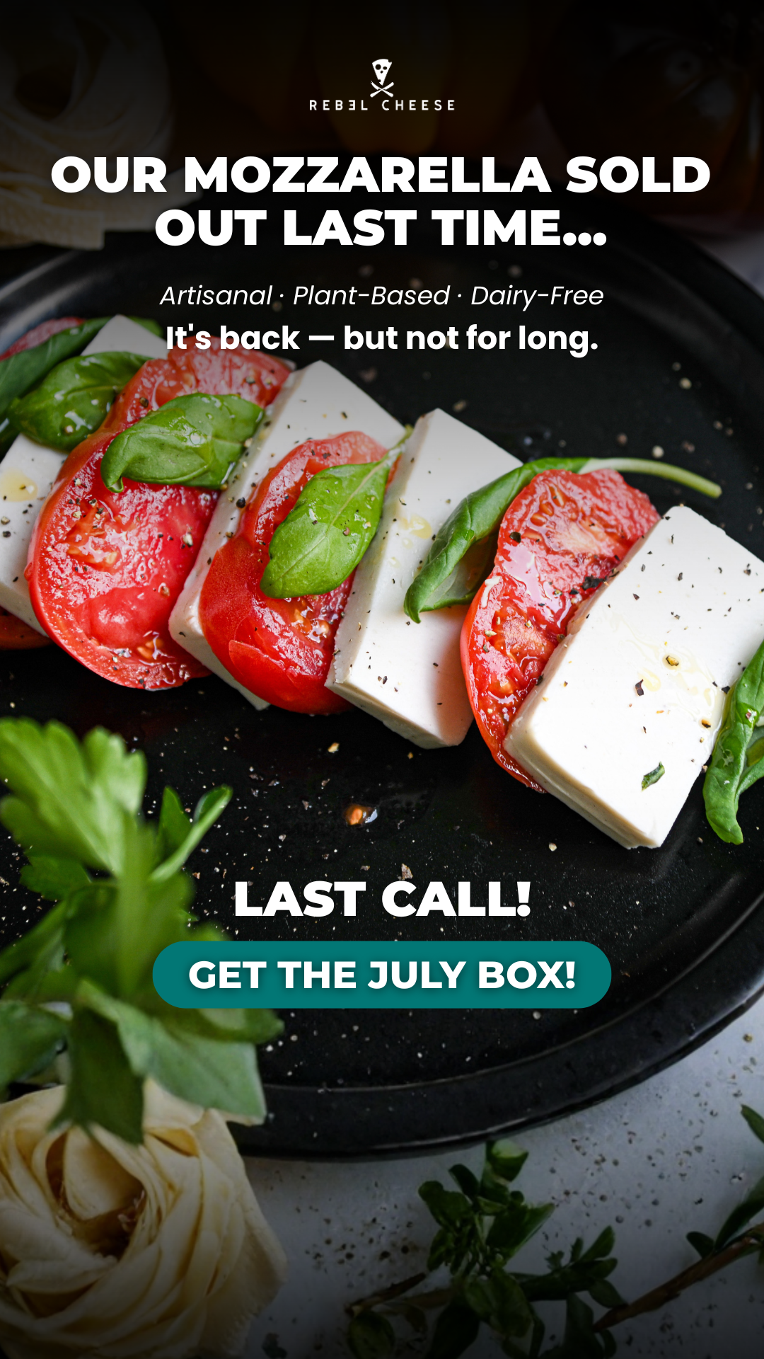 Rebel Cheese Facebook ad