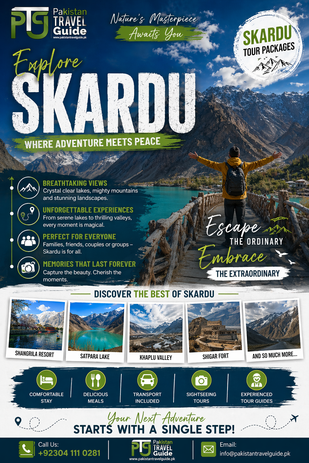Pakistan Travel Guide Facebook ad: Skardu Complete Tour Package 2026, An Experience You'll…