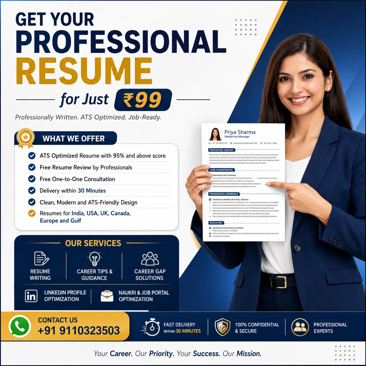 Medura Docs Studio Facebook ad: Still applying for jobs without getting calls?