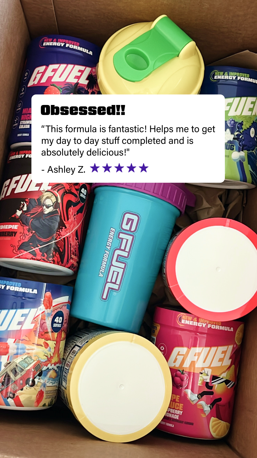 G FUEL Facebook ad