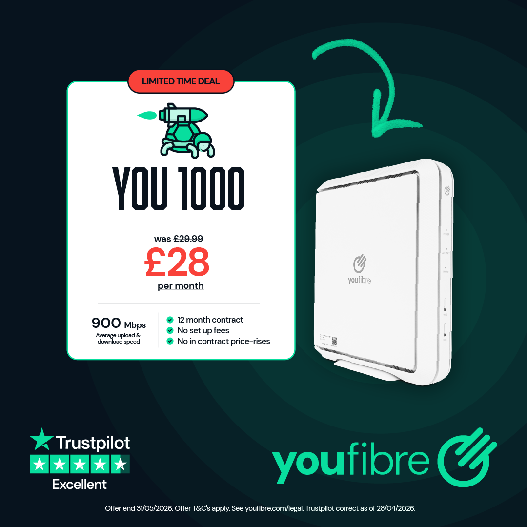 YouFibre Facebook ad