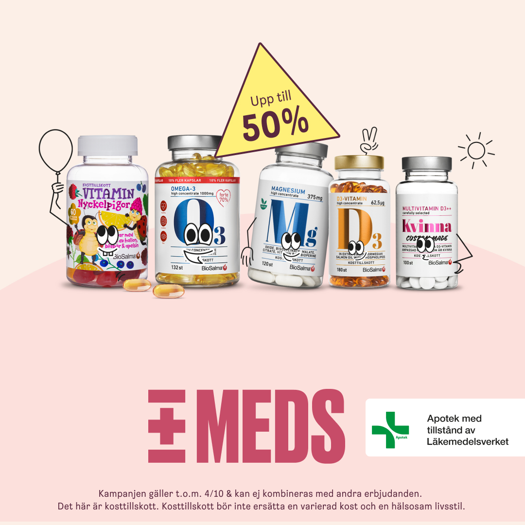 MEDS Facebook ad: Upp till 50% på BioSalma