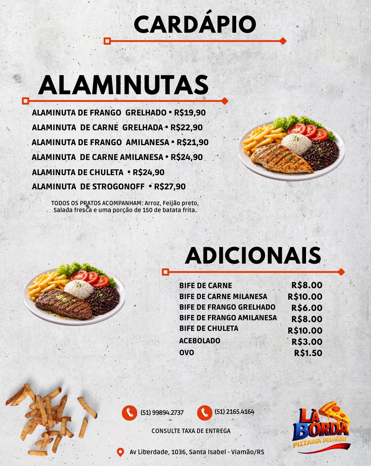 La borda pizzaria Facebook ad: Seu almoço completo a partir de R$19,90