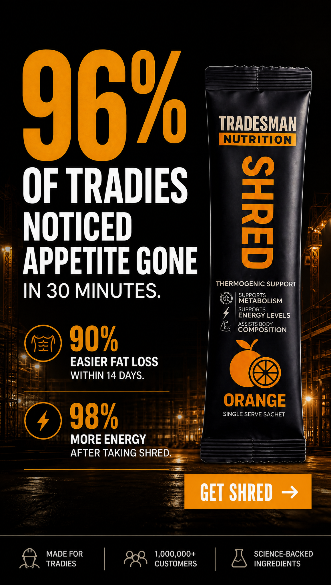 Tradesman Nutrition Facebook ad