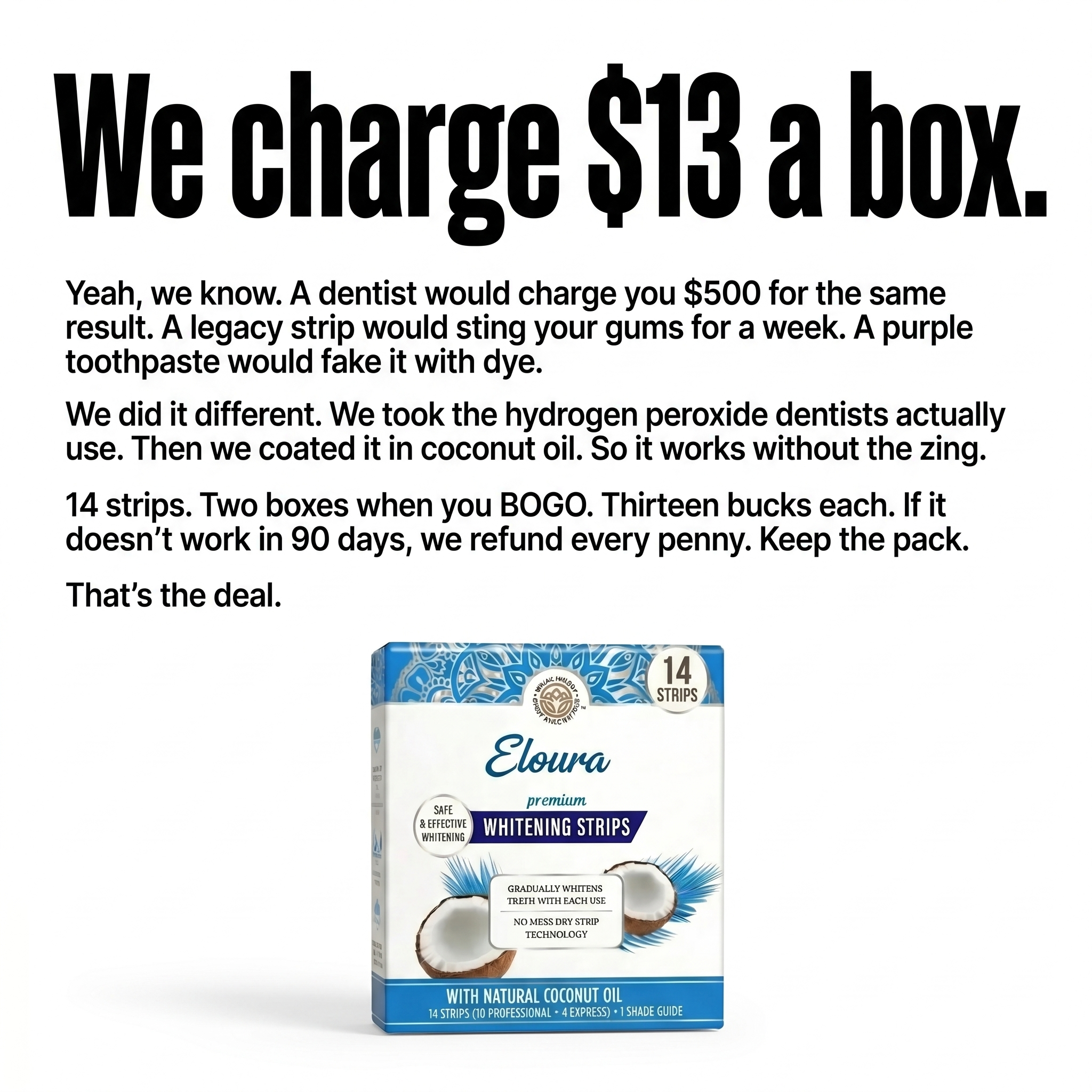 Eloura AU Facebook ad: Whiter Teeth Now