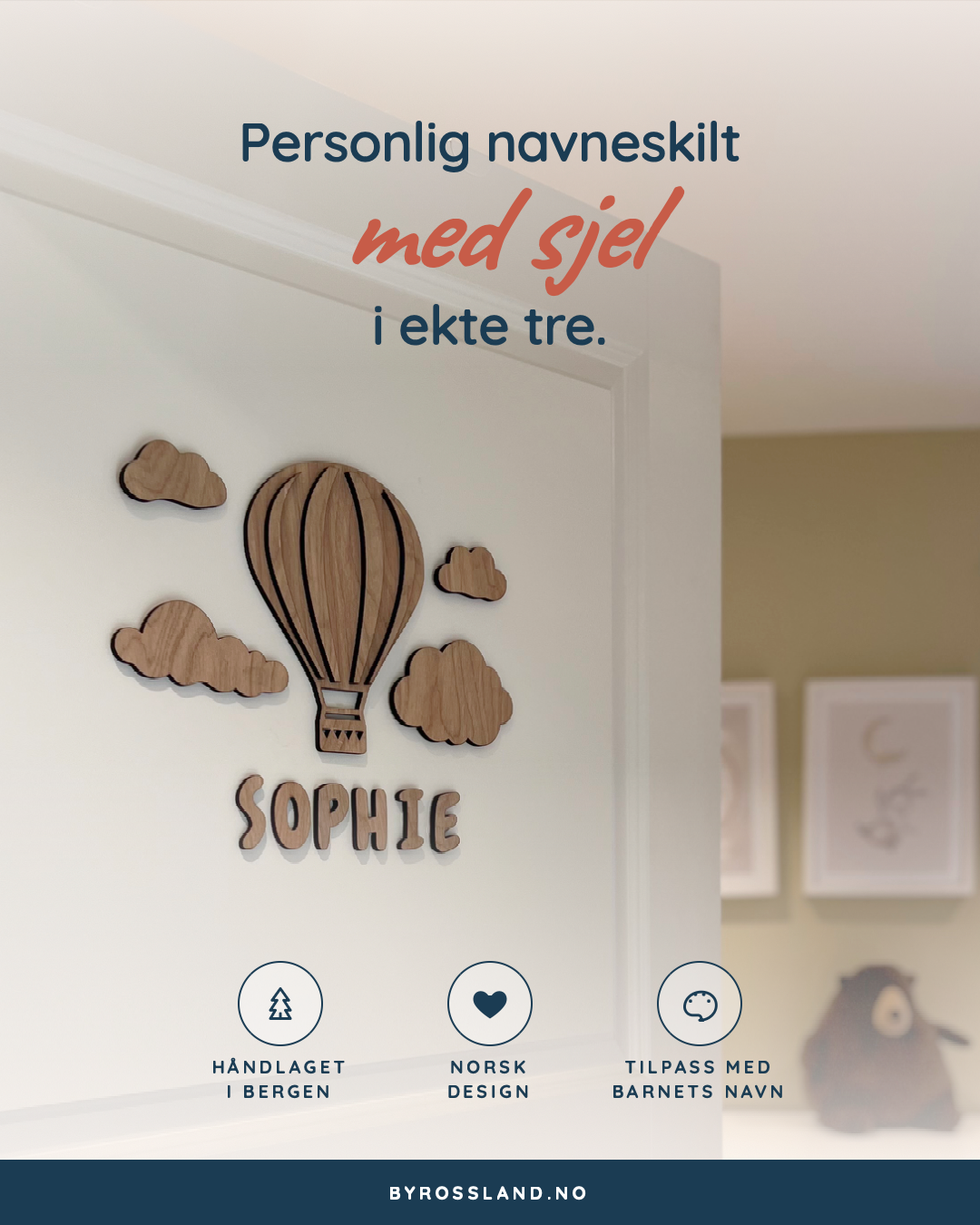 ByRossland Facebook ad: Navneskilt med sjel