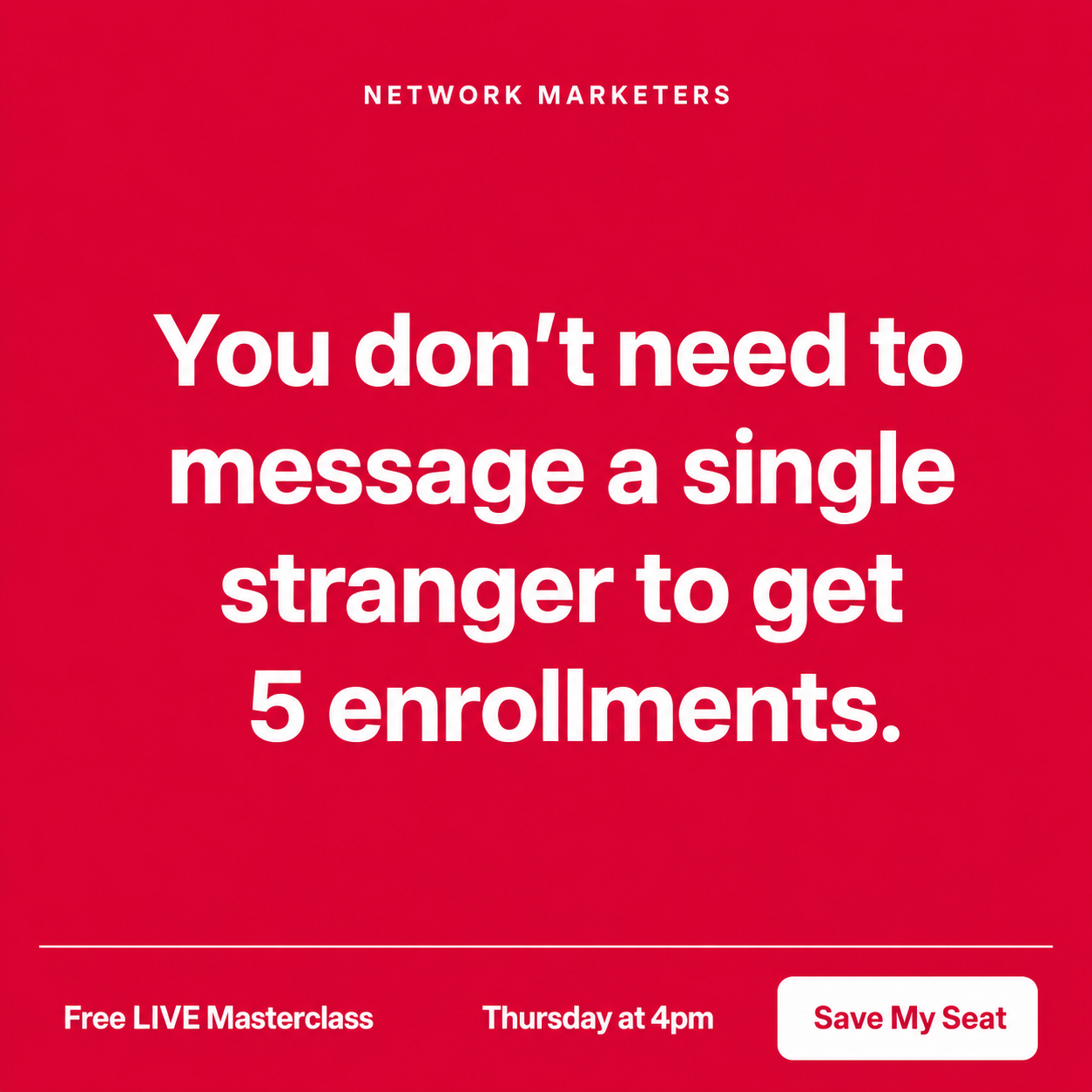 Attraction Marketing Facebook ad