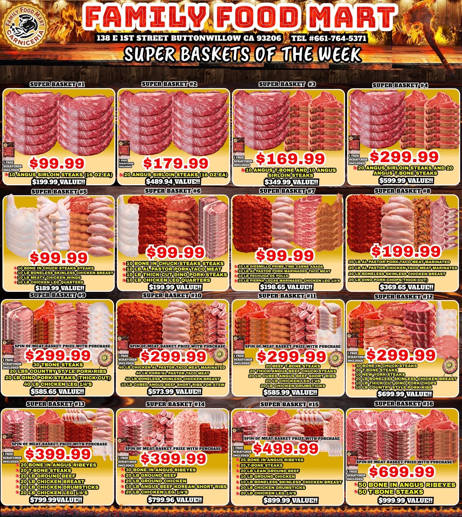 Familyfoodmart Facebook ad: FAMILY FOOD MART CLEAN-OUT SUPER SALE