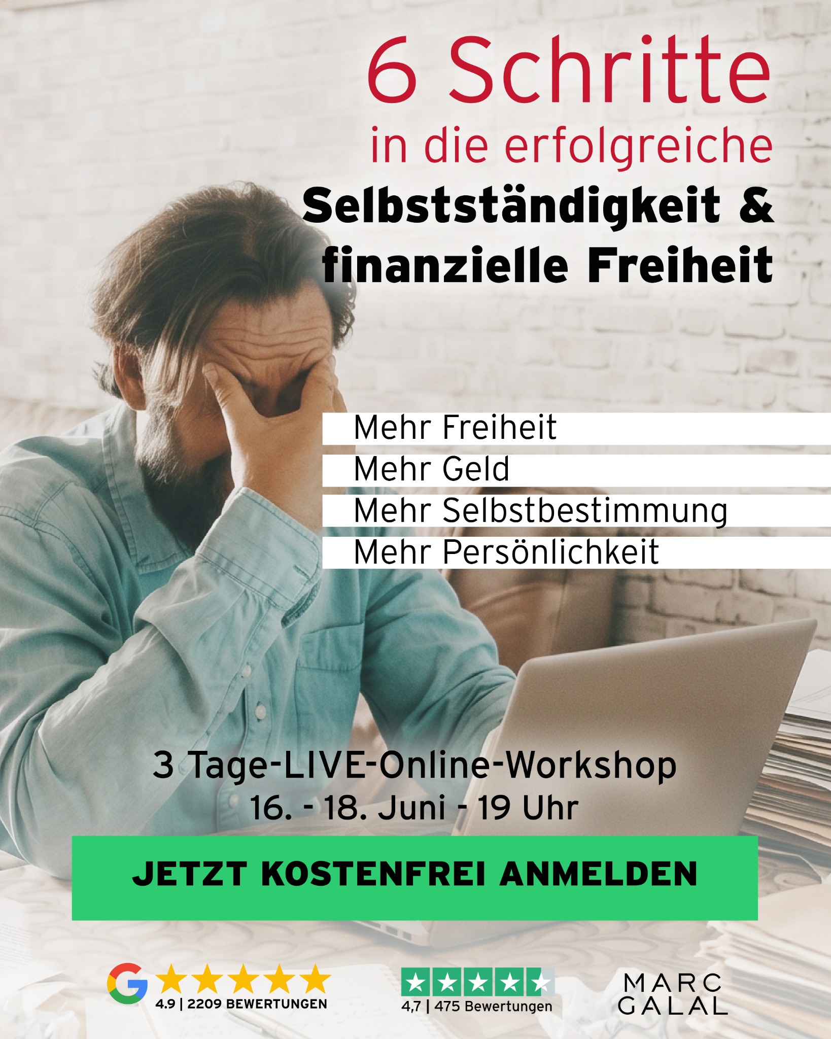 Marc Galal Facebook ad: Webinar