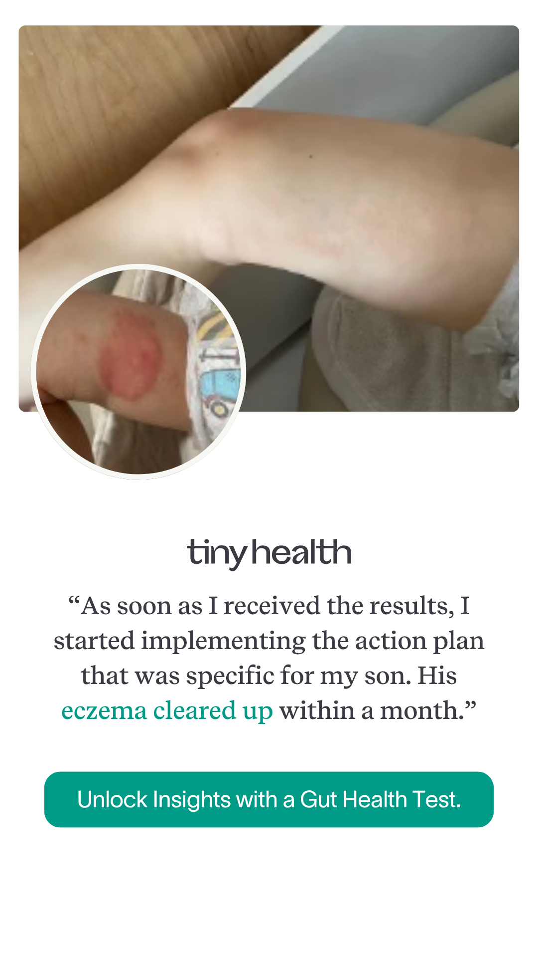 TinyHealth Facebook ad