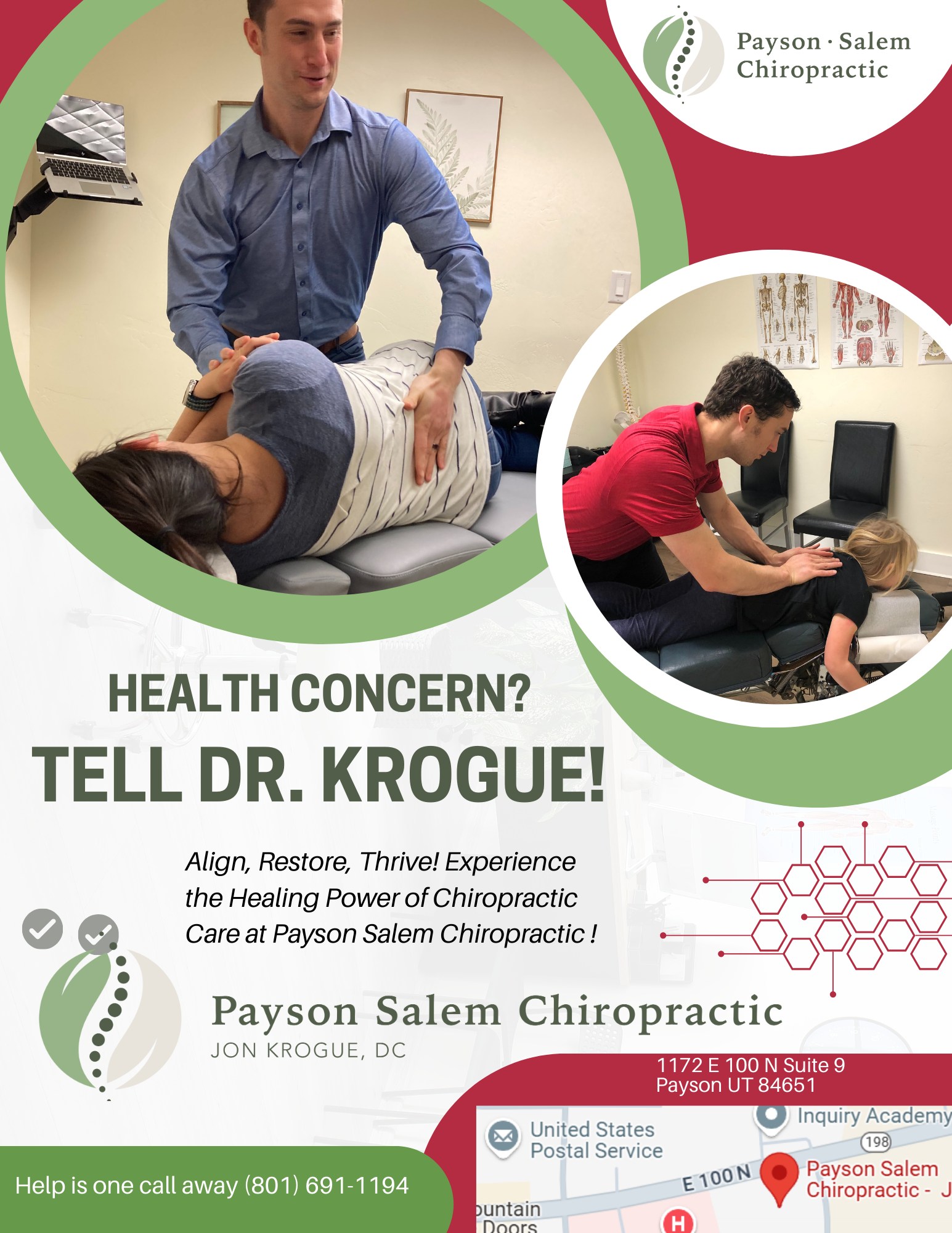 Payson Salem Chiropractic - Jon Krogue, DC Facebook ad: Movement is life.