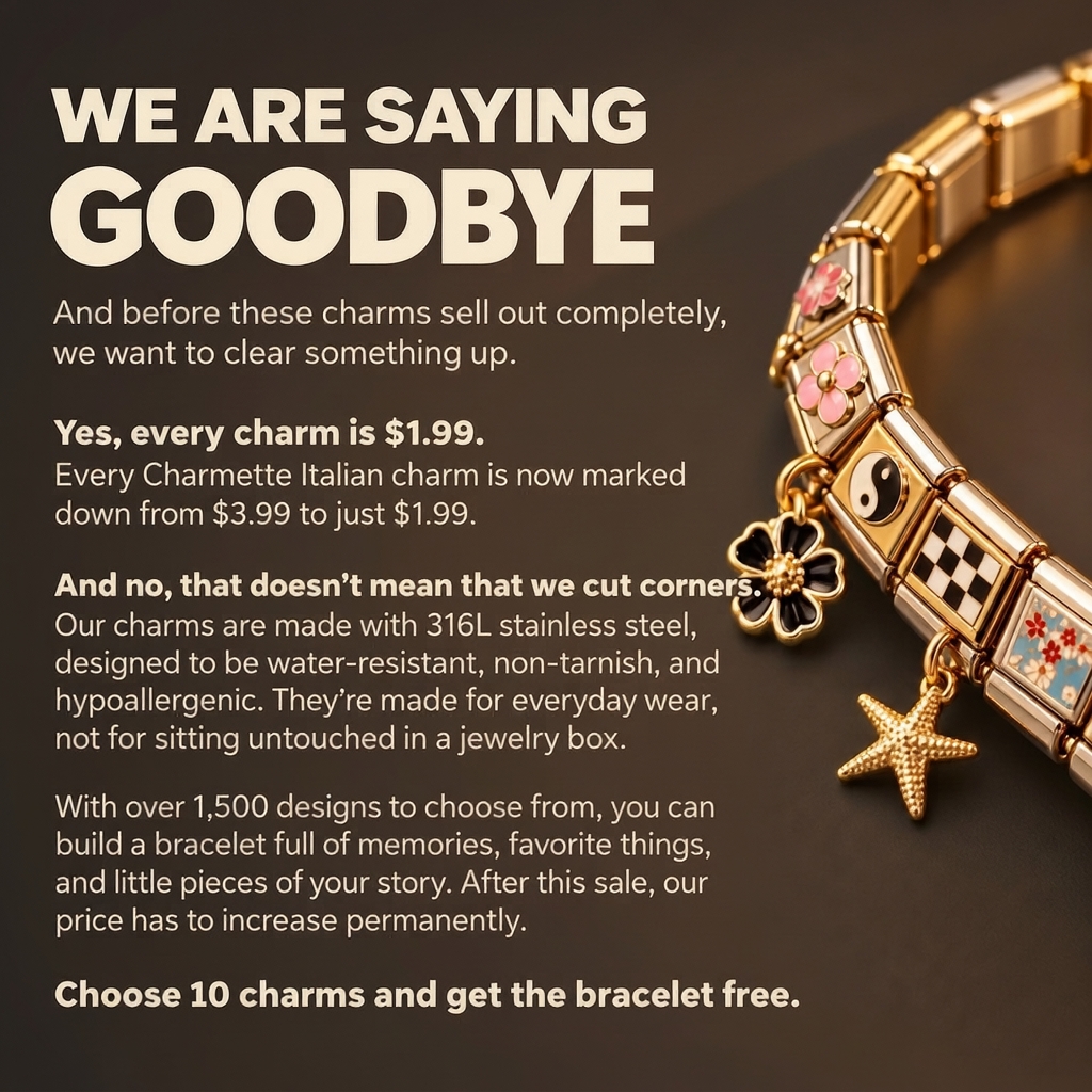 Charmette Facebook ad: Buy 10 Charms, Get the Bracelet FREE