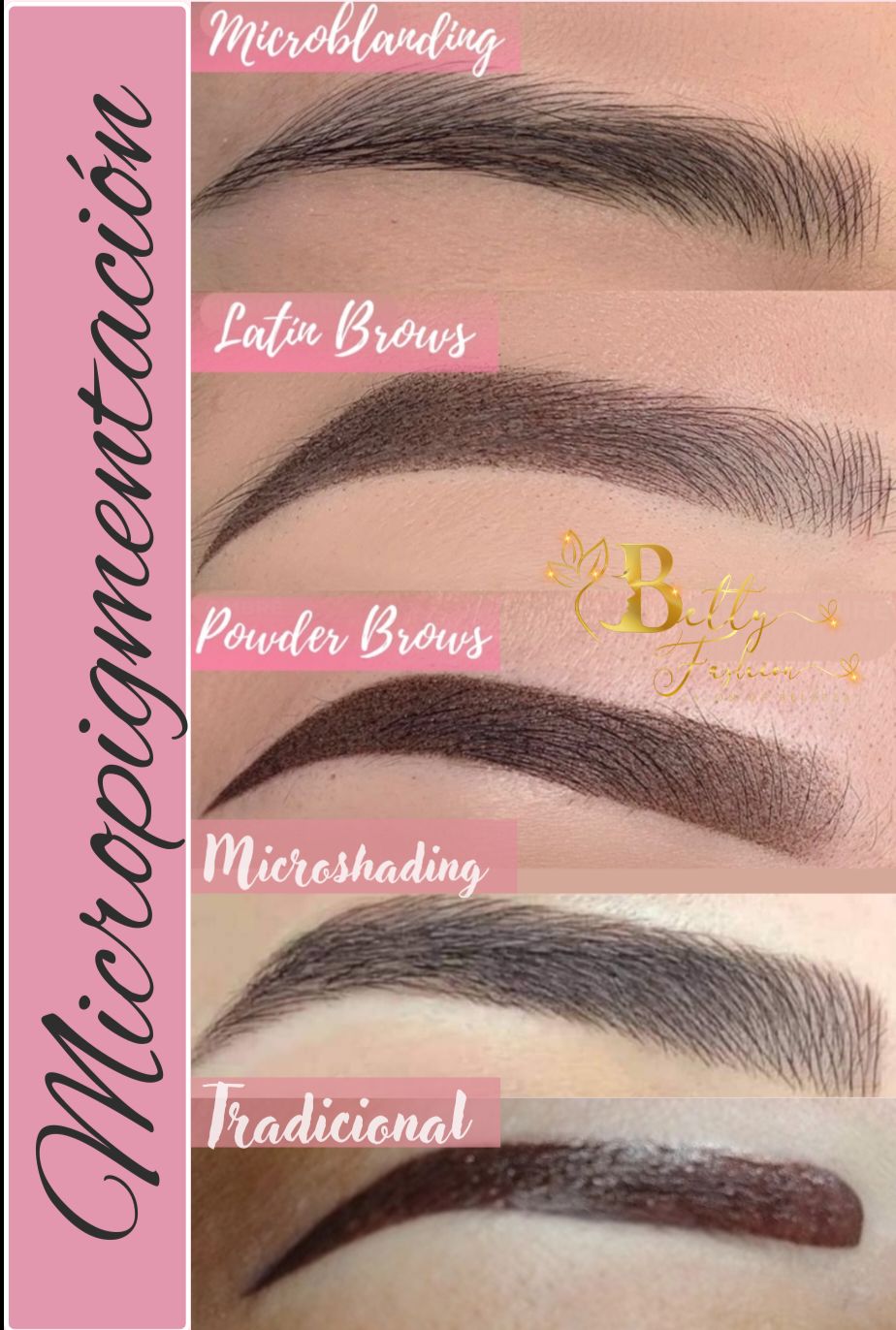 Betty Fashion Salón de Belleza Facebook ad: Despertar todos los días con tus cejas listas…