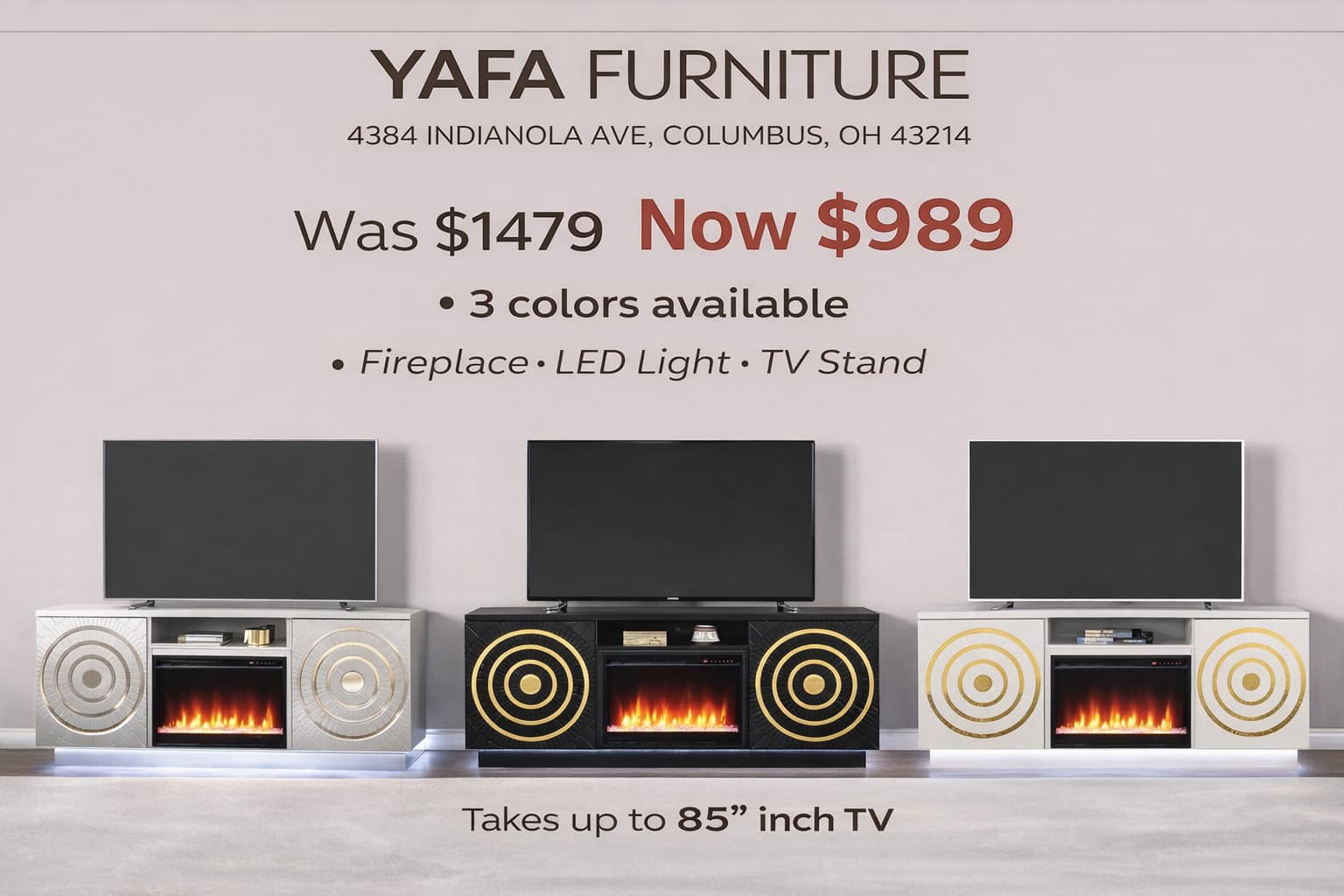 YAFA Furniture Facebook ad: TAX SEASON SALE SALE TIME!