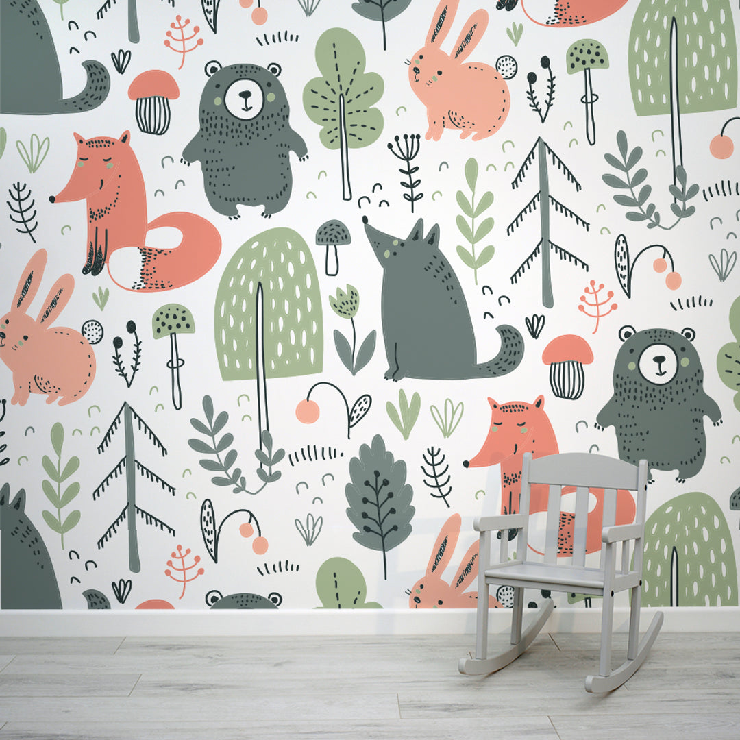 WallpaperMural.com Facebook ad: Save 15% and transform your little ones bedroom…