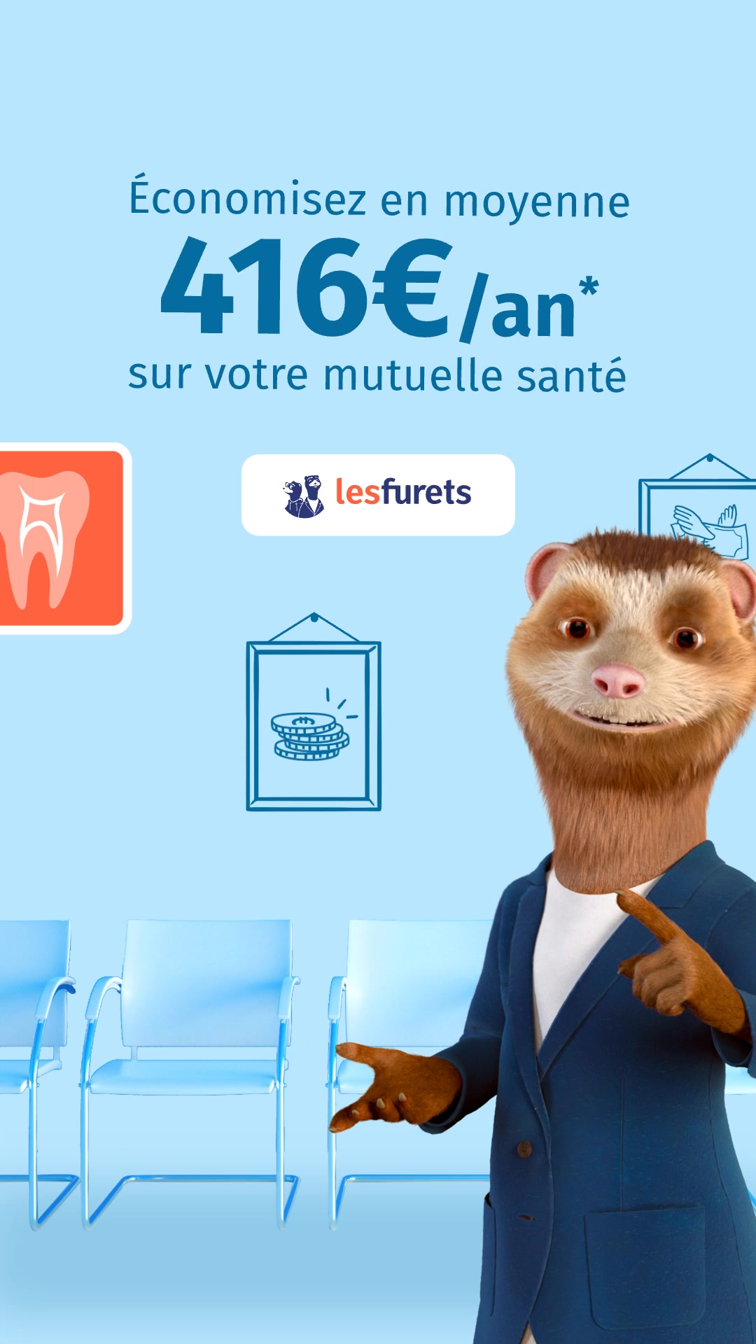 LesFurets.com Facebook ad: Comparez les prix et garanties en 2 min