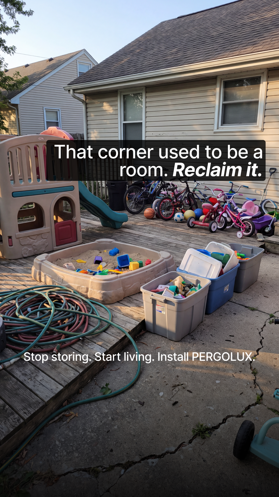 pergolux.au Facebook ad: Make More of Your Backyard